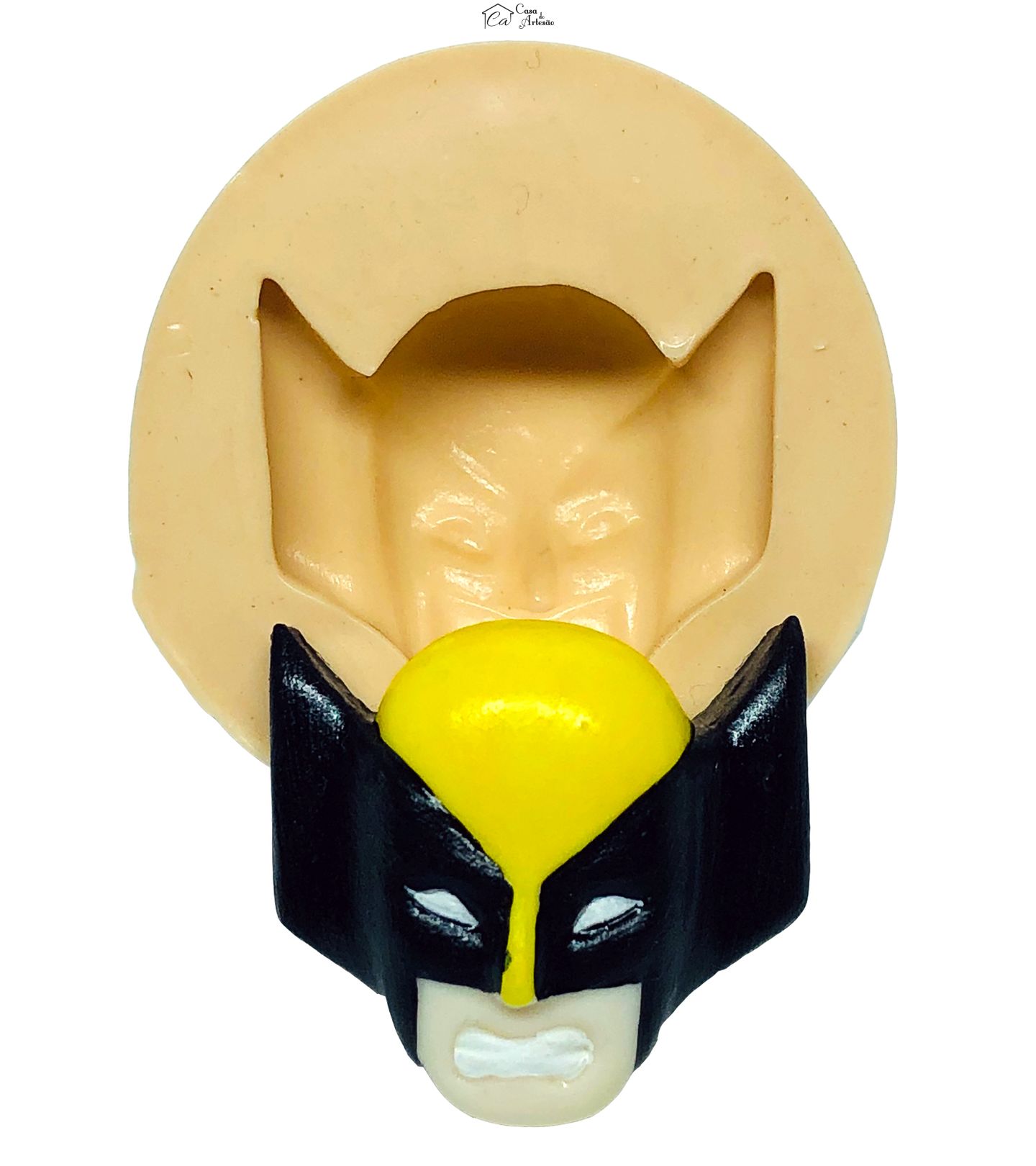 Molde de silicone - Rosto Wolverine - X men - P660