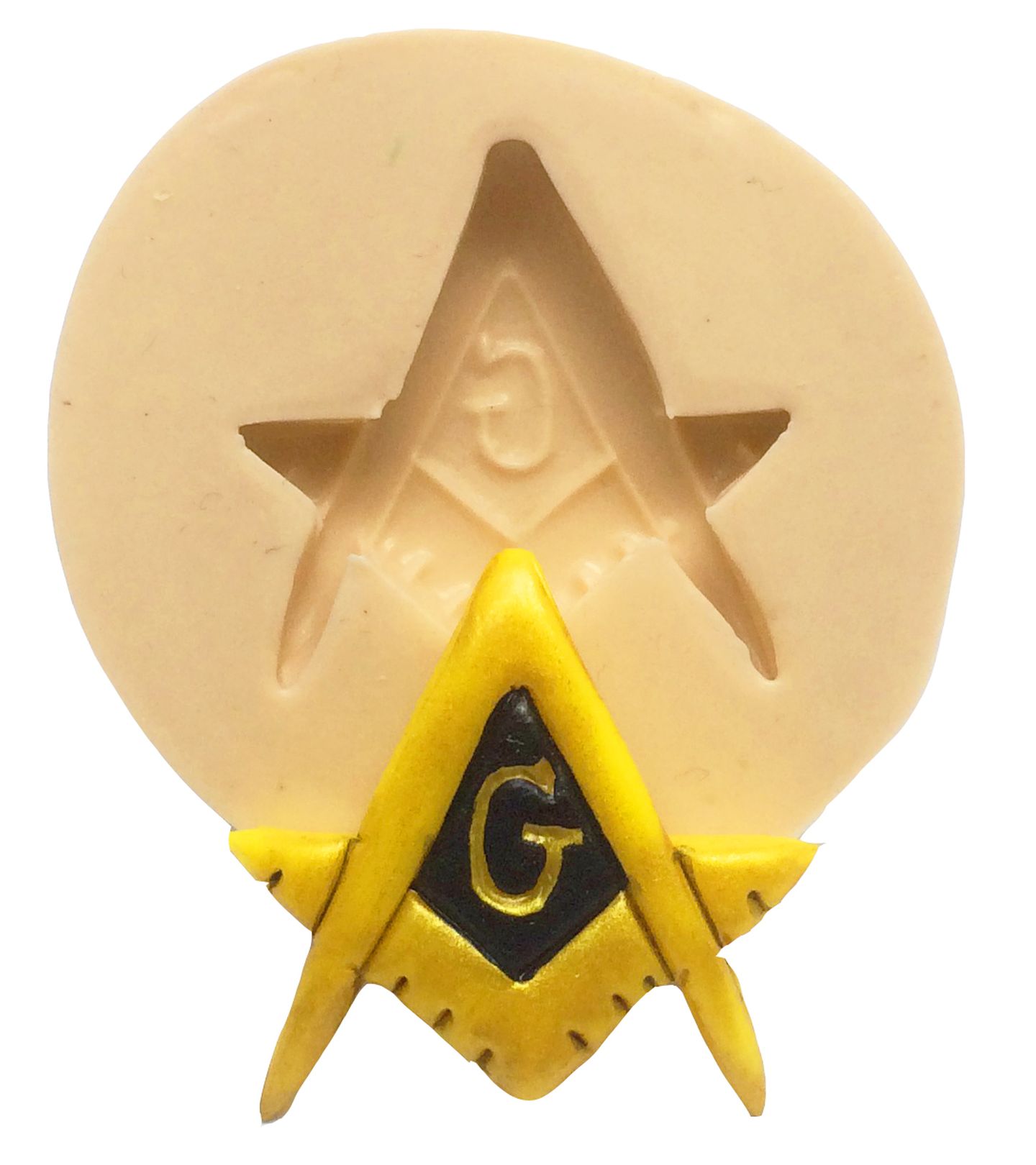 Molde de silicone - Maçonaria - Logo Medio - P228