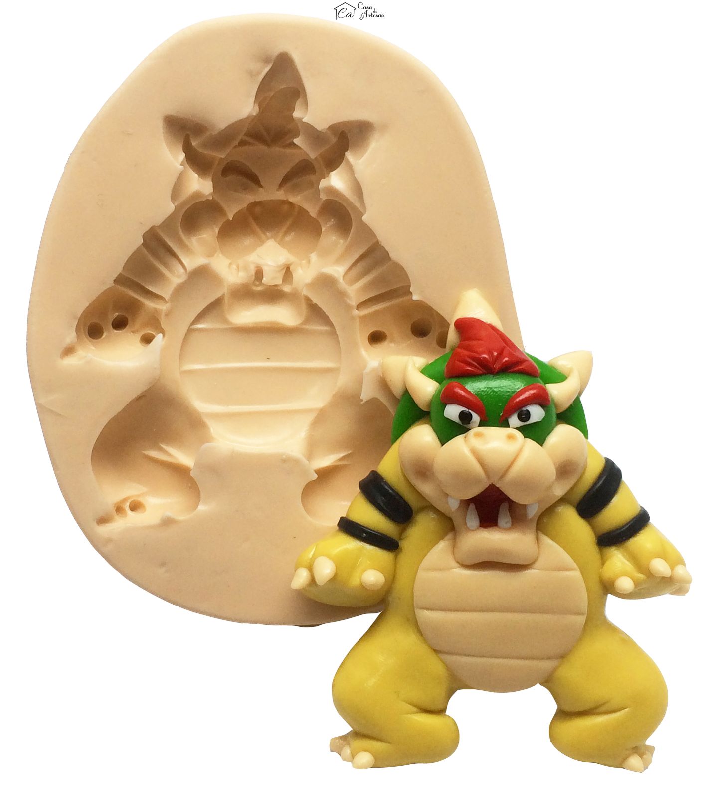 Molde de silicone - Super Mario - Bowser Grande - P289