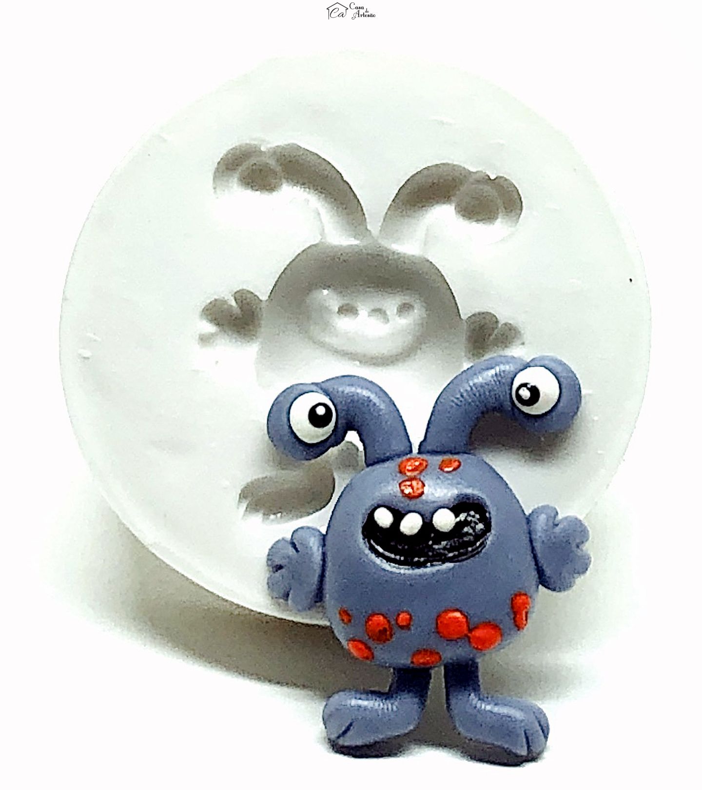 Molde de silicone - Monstrinhos - Mod.03 - Pequeno - P970