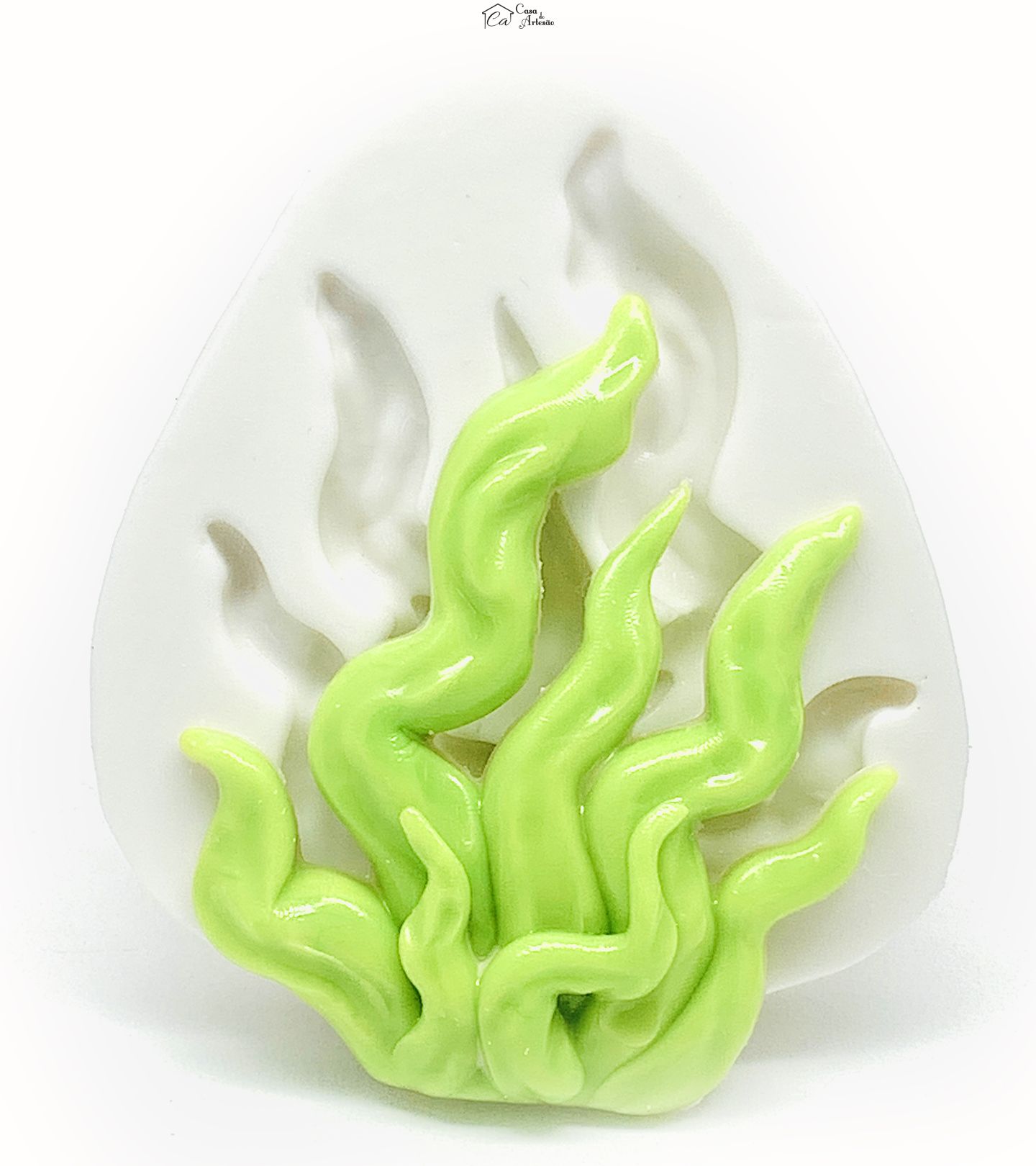 Molde de silicone - Alga Marinha - Grande - P1149