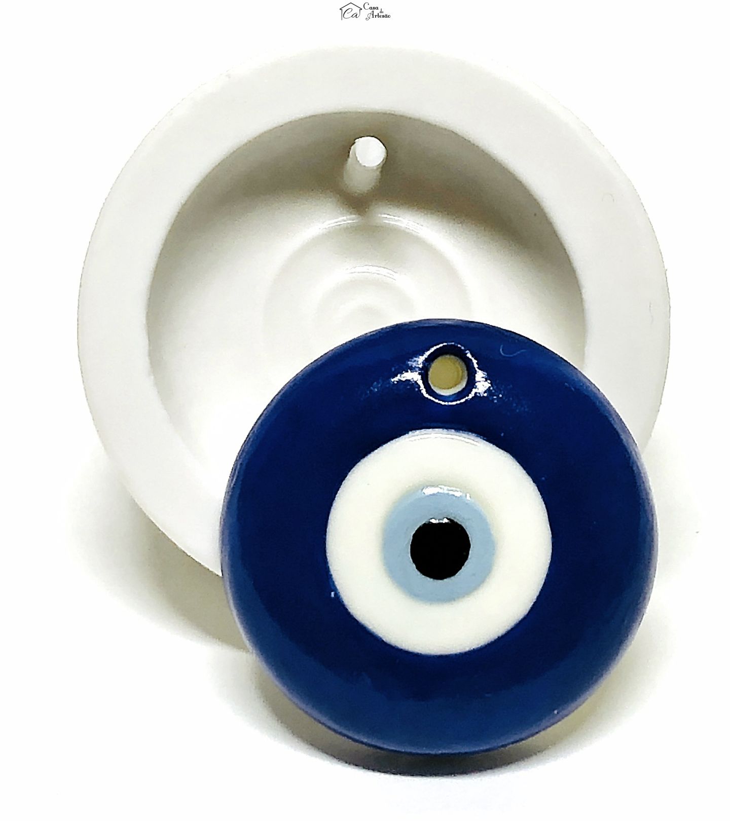 Molde de silicone - Pingente - Olho Grego - Grande - P1054