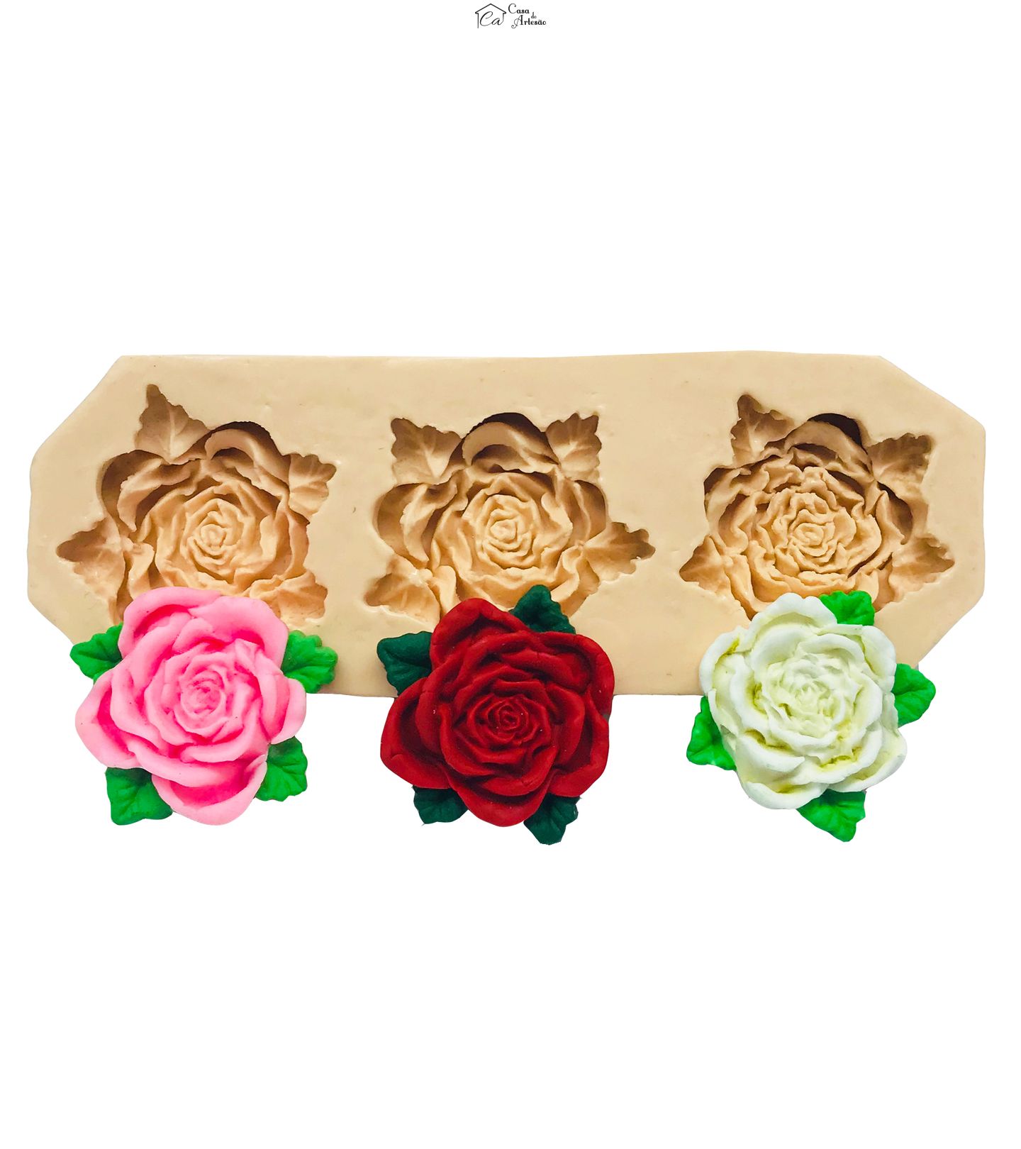 Molde de silicone - Rosas - P257