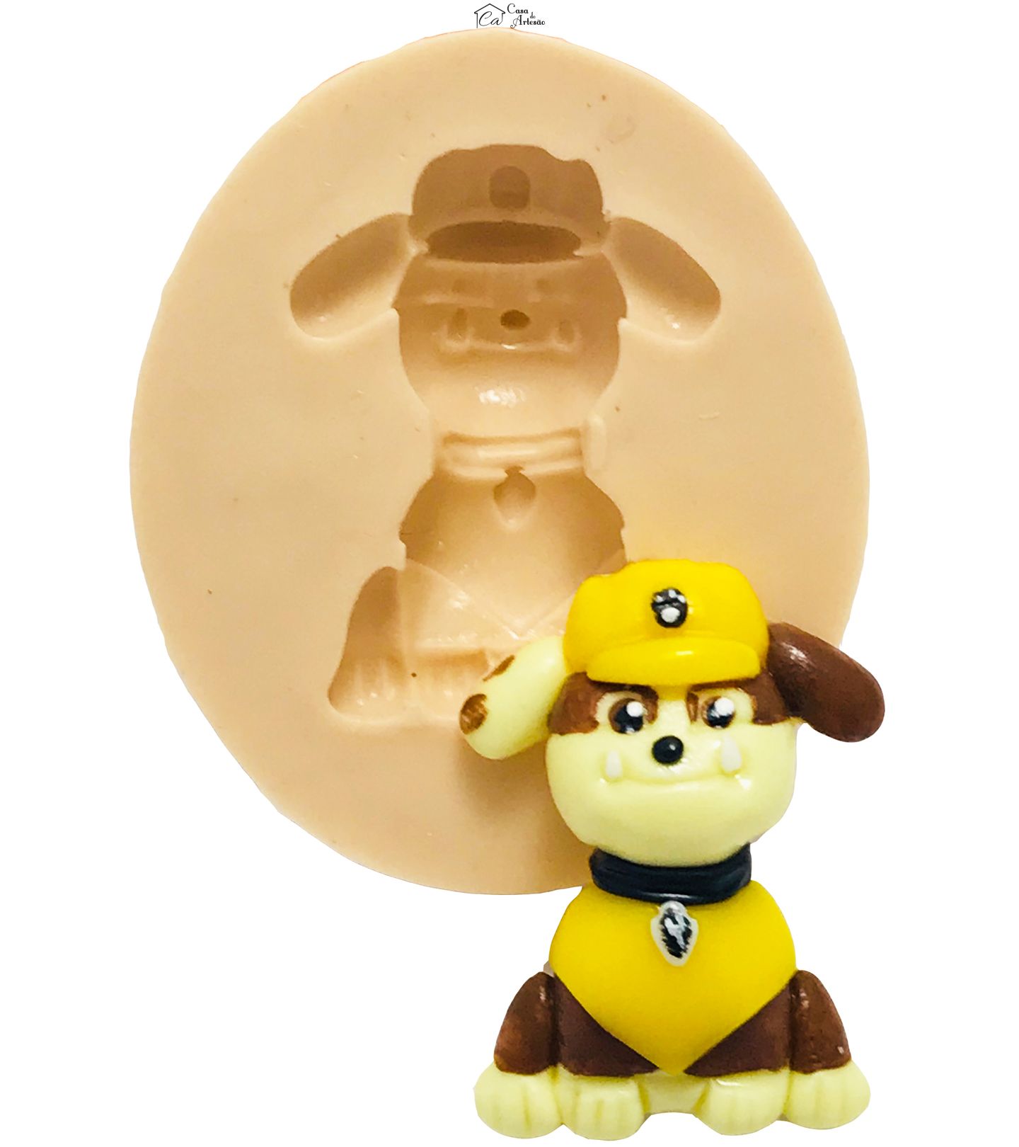 Molde de silicone - Patrulha Canina - Rubble - Pequeno - P441