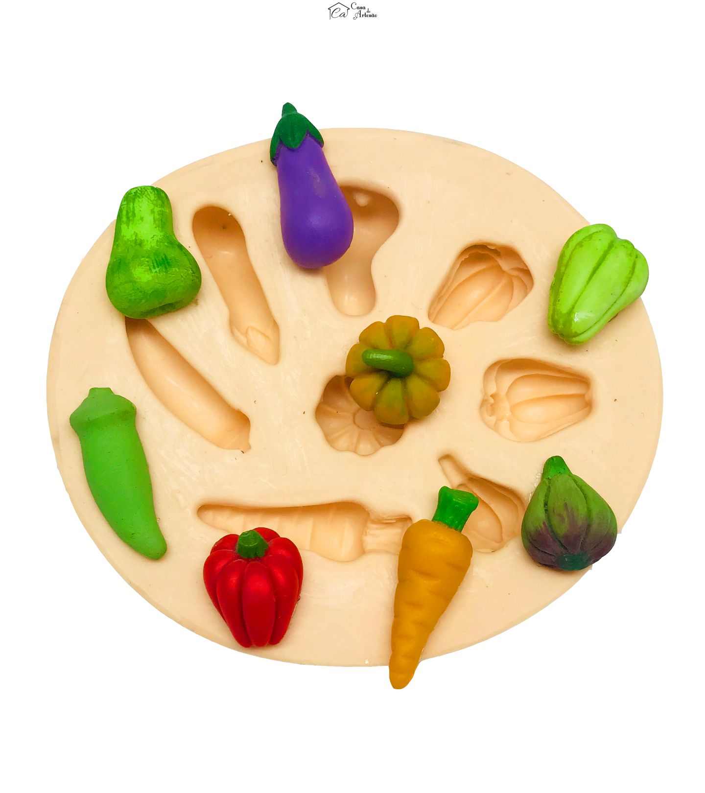 Molde de silicone - Legumes