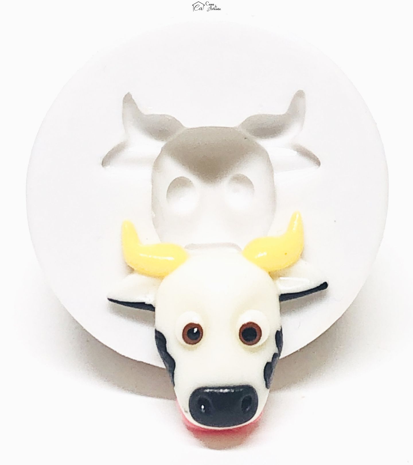 Molde de silicone - A Fazenda do Zenon - Rosto Maru - Pequeno - P1068