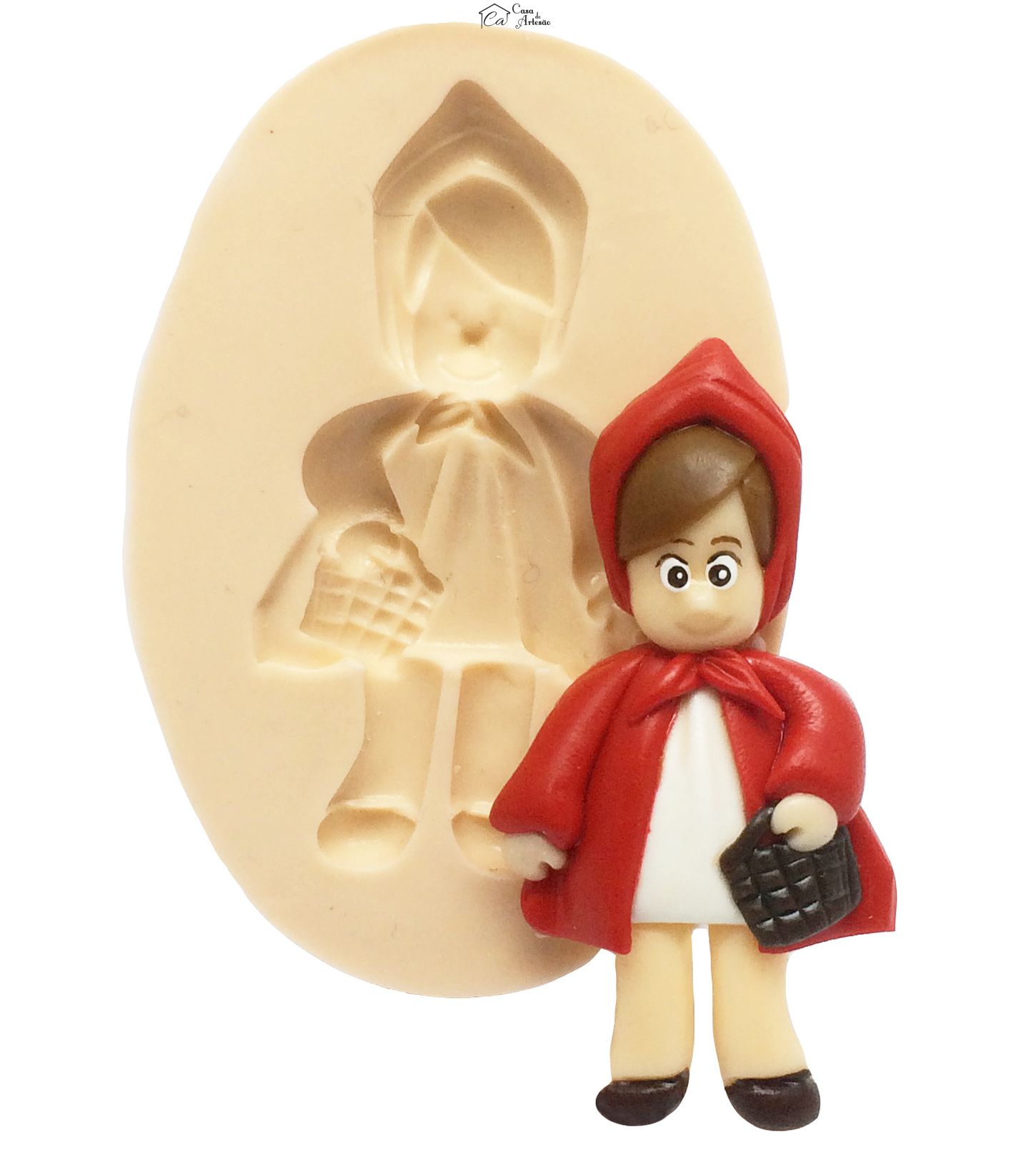 Molde de silicone - Chapeuzinho Vermelho - Chapeuzinho Grande - P316