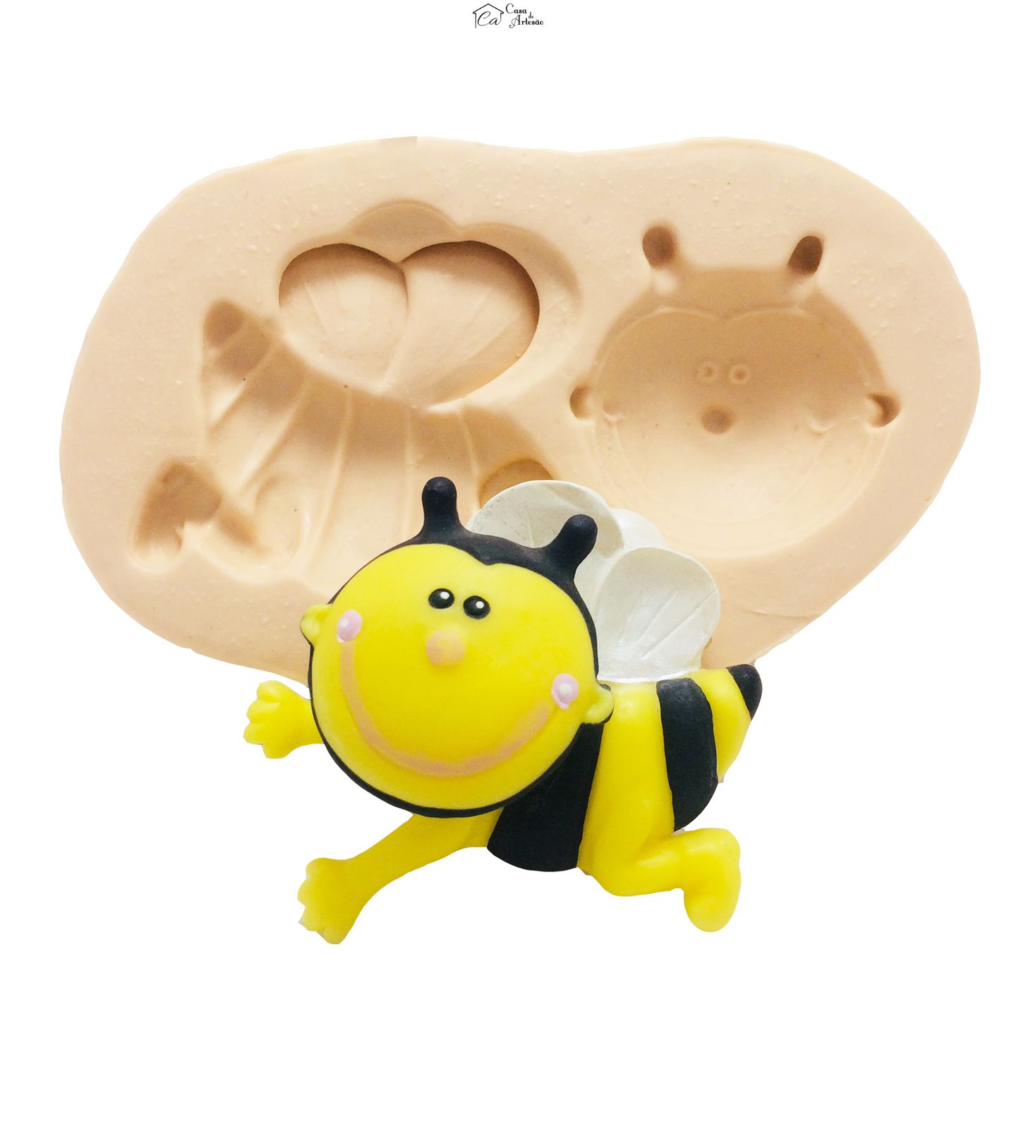 Molde de silicone - Abelha c/ Cabeça Articulada - P76