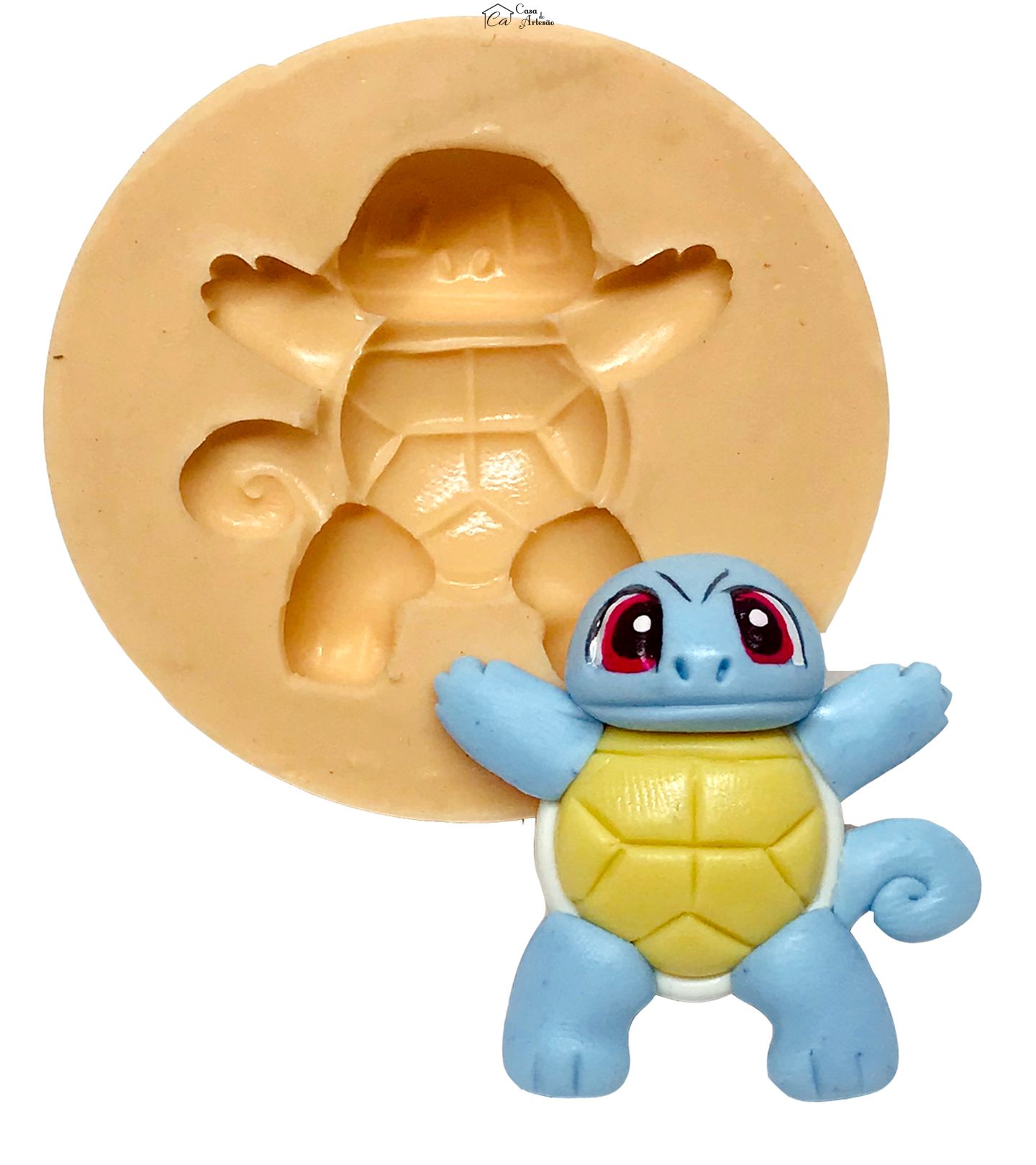 Molde de silicone - Pokemon - Squirtle - Pequeno - P618