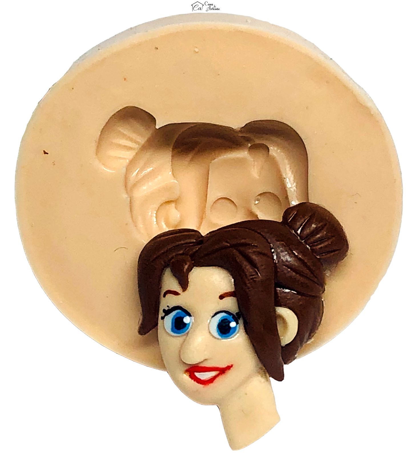 Molde de silicone - Tarzan - Rosto Jane - Pequeno - P744