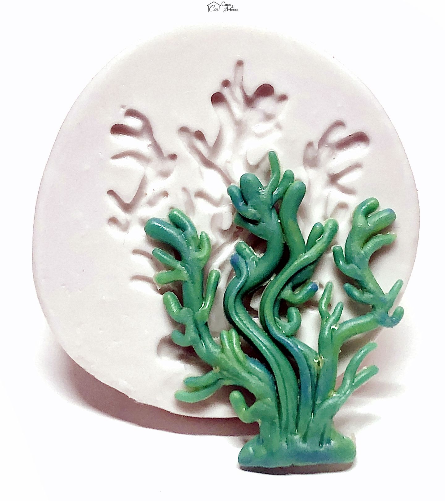 Molde de silicone - Alga Marinha - Media - P407