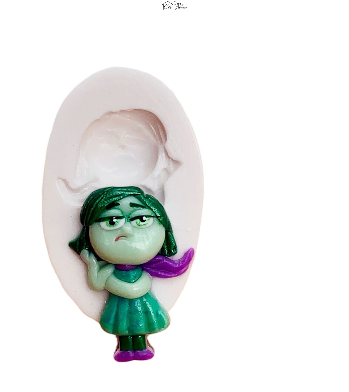 Molde de silicone - Divertida Mente - Nojinho - Pequena - P1250