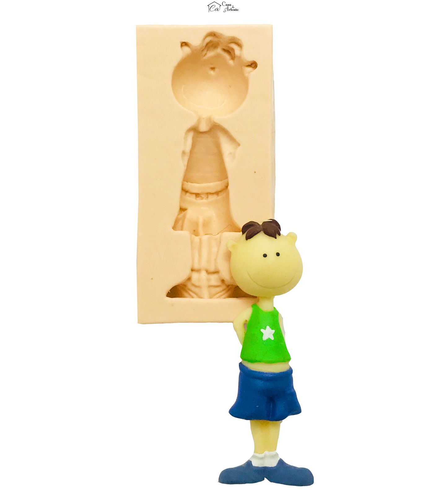 Molde de silicone - Menino - P57