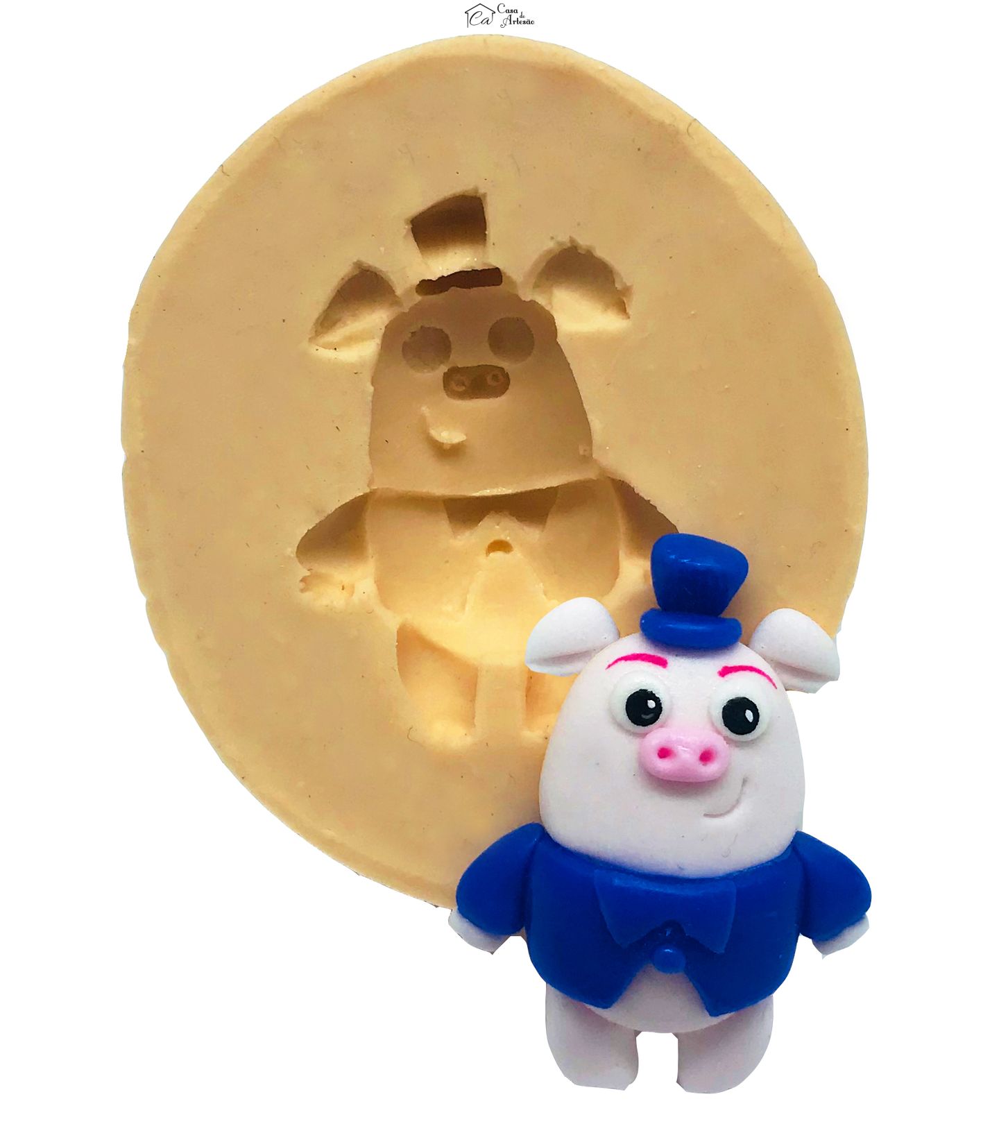 Molde de silicone - Sitio do Pica Pau Amarelo - Marques de Rabico - Pequeno - P485