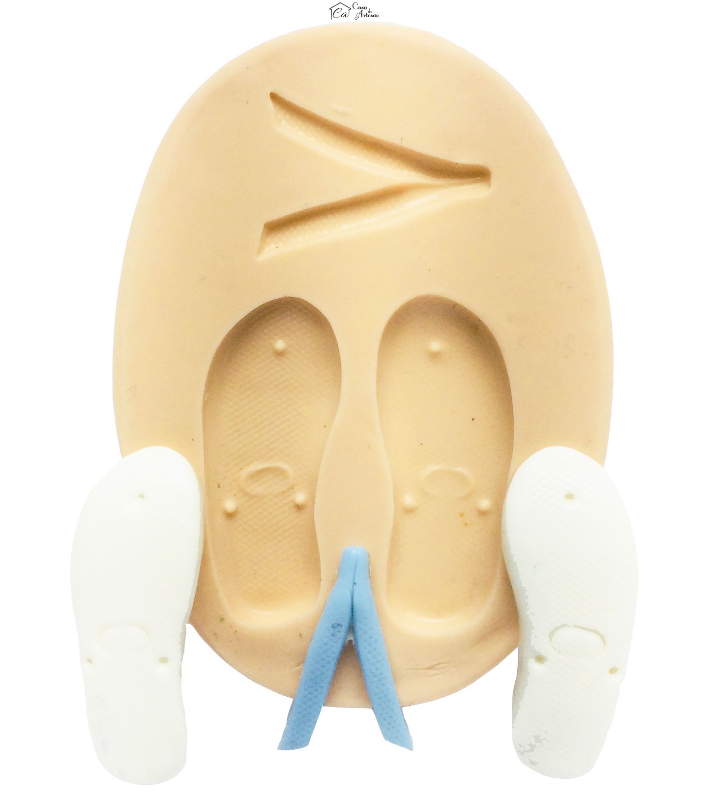 Molde de silicone - Chinelo de Dedo - P362