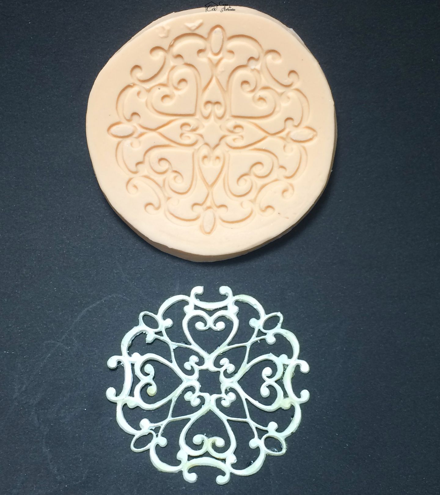 Molde de silicone - Renda Para Bolo - Cupcakes