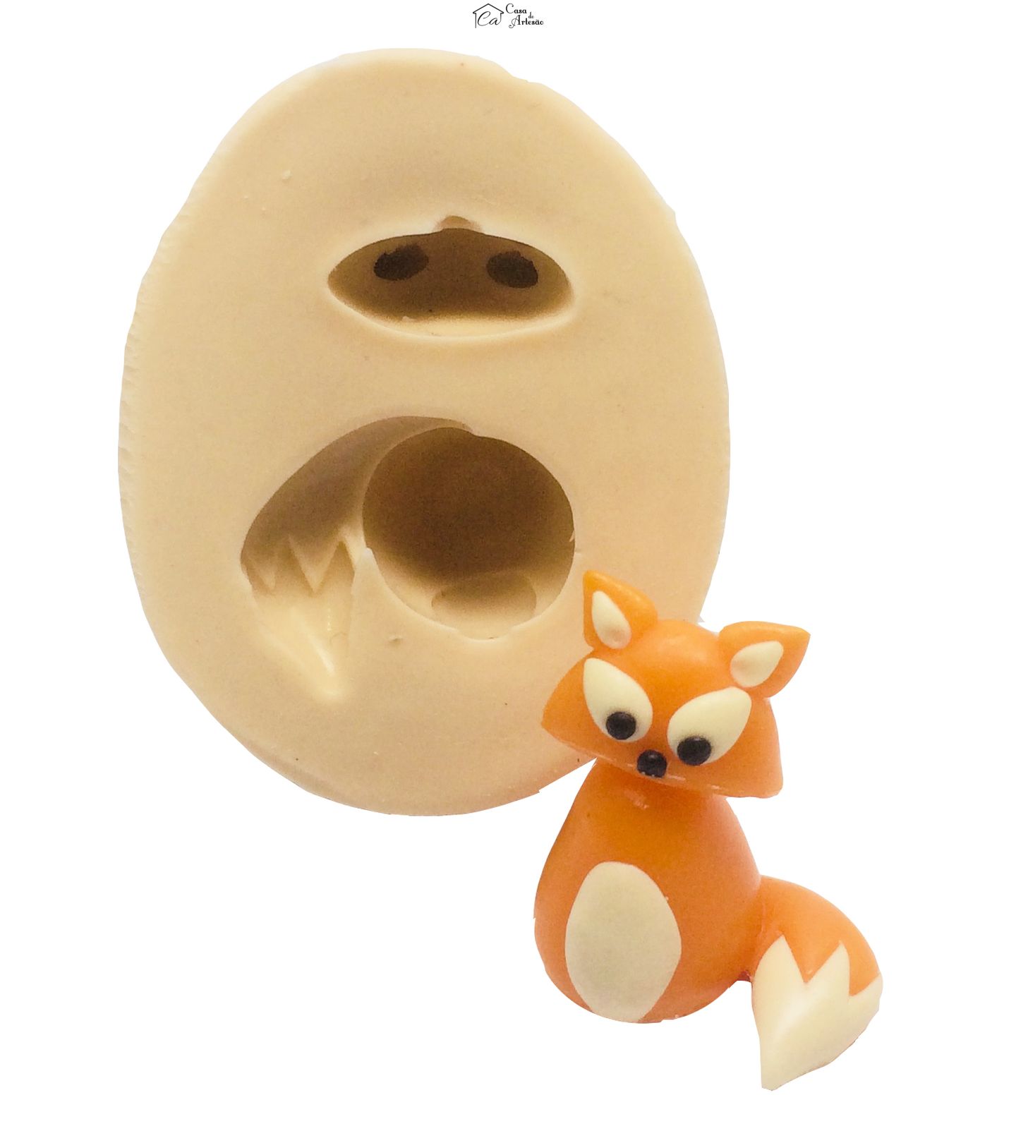 Molde de silicone - Raposa - Pequena - P363