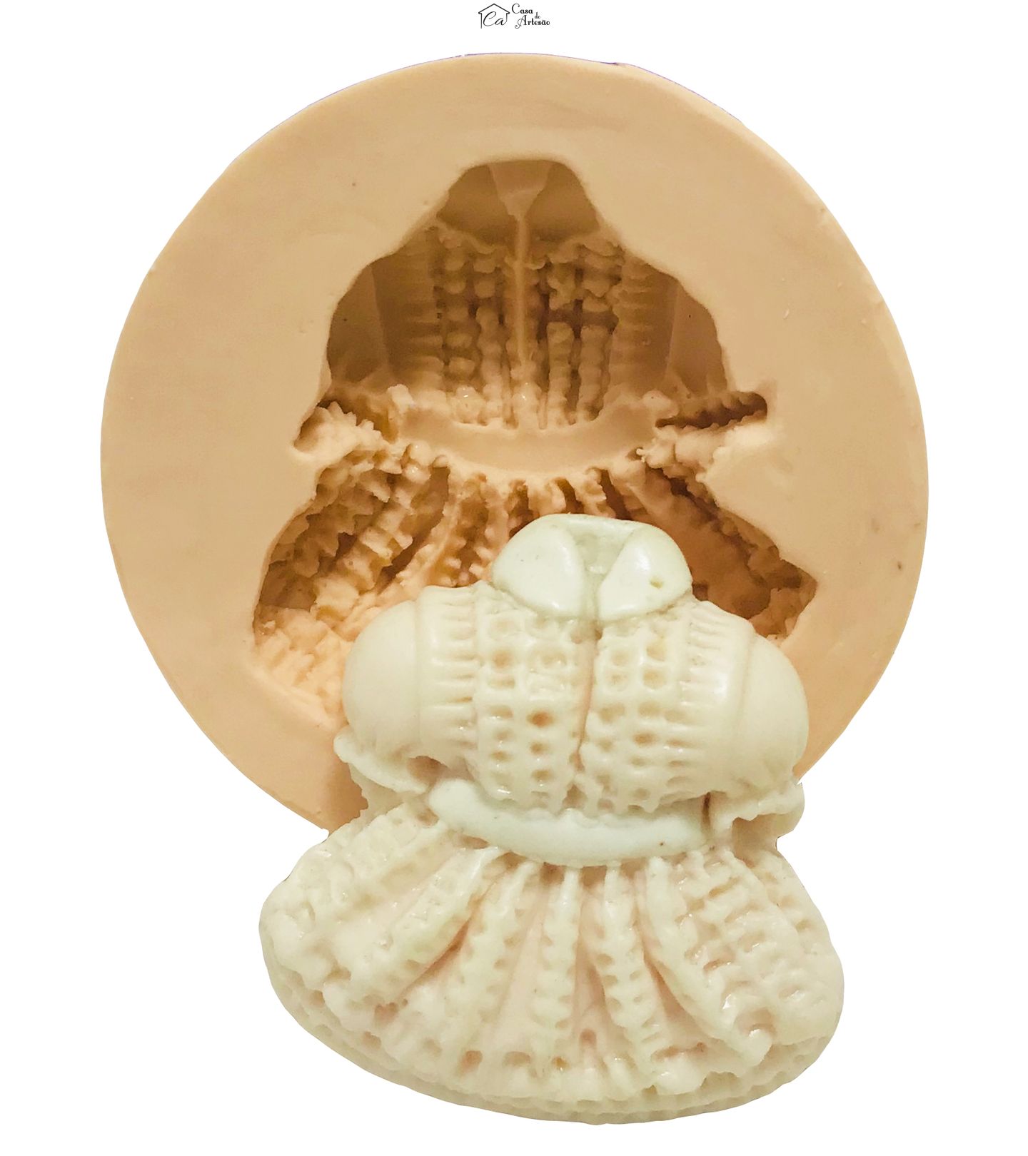 Molde de silicone - Vestidinho de Bebê