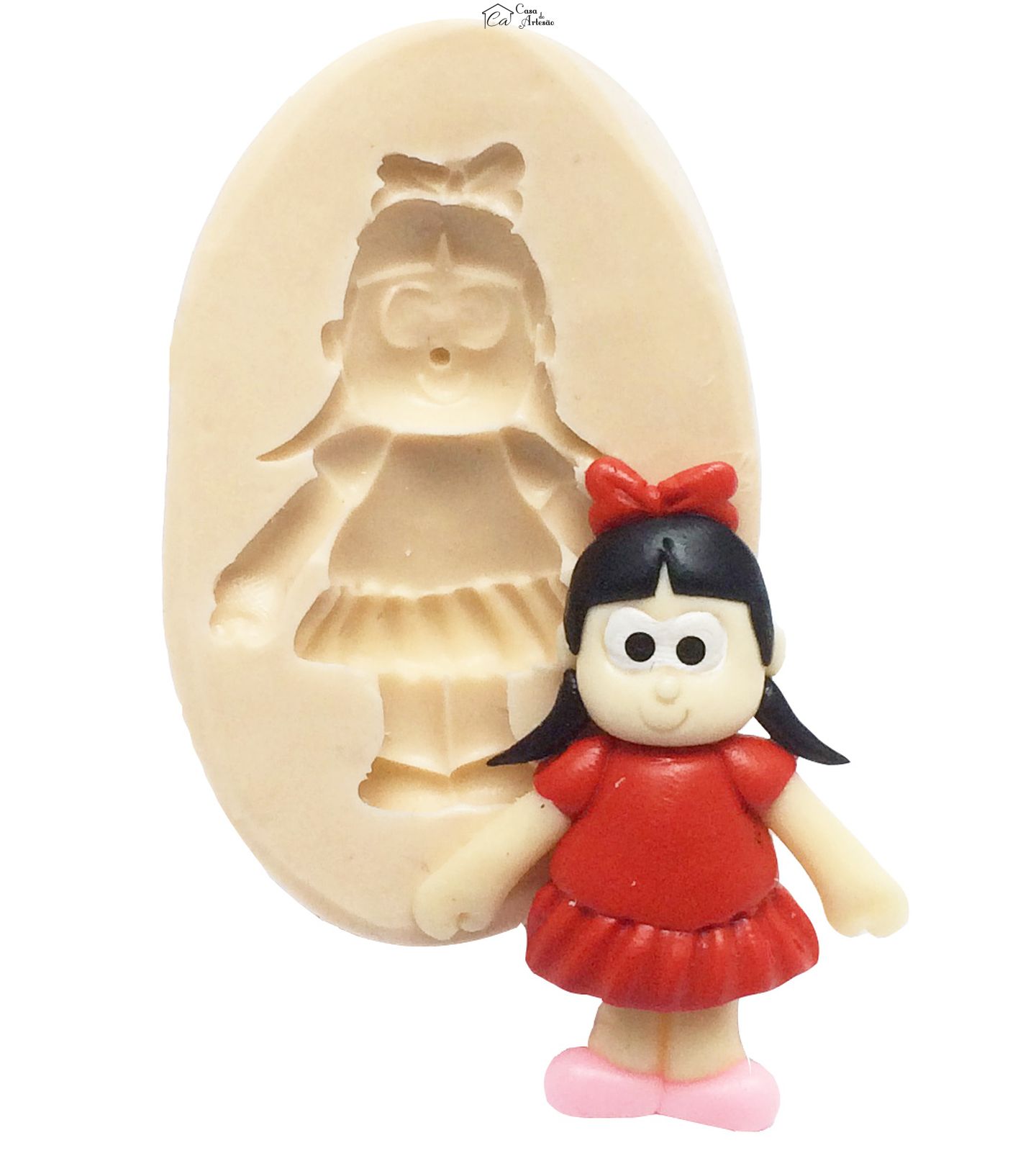 Molde de silicone - Menina da Roça - P225