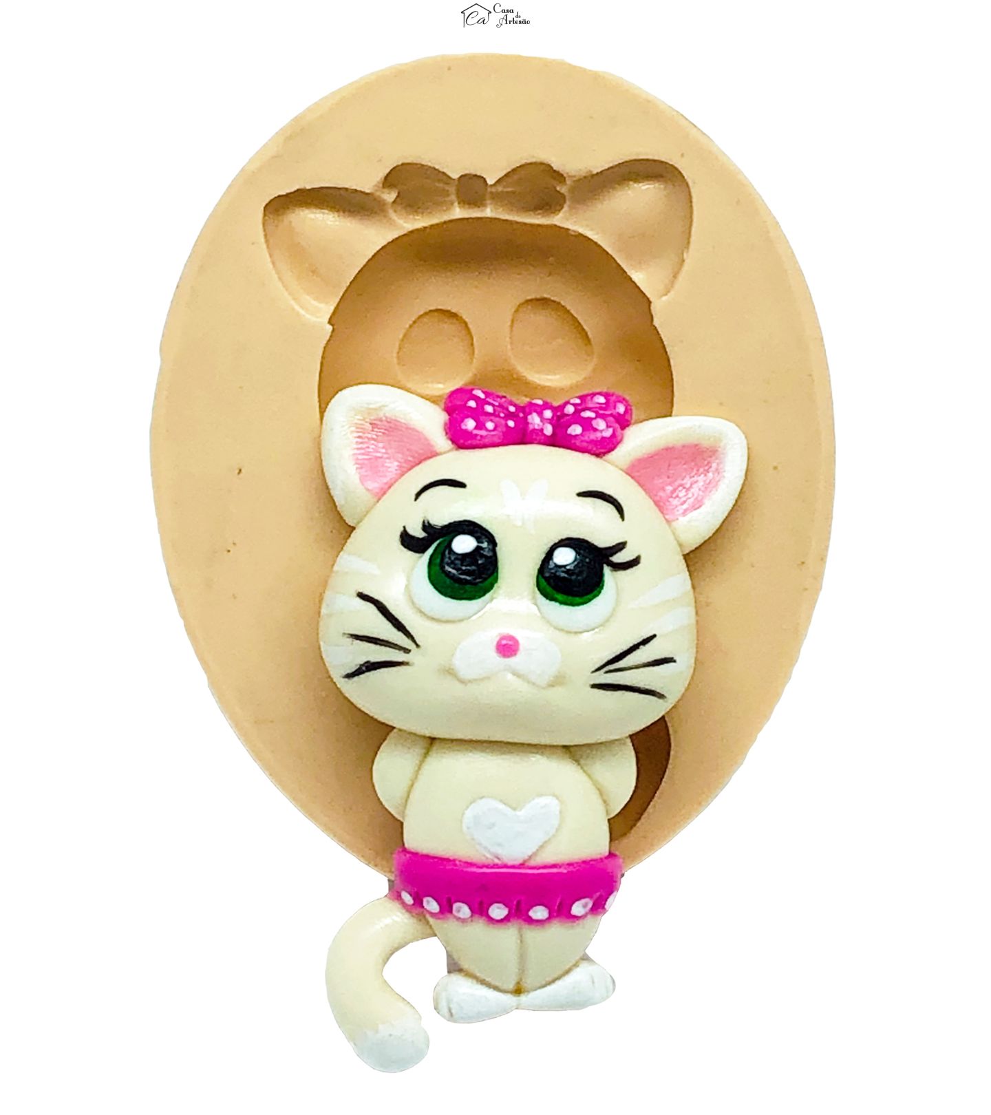 Molde de silicone - 44 Gatos - Pilou - Grande - P809