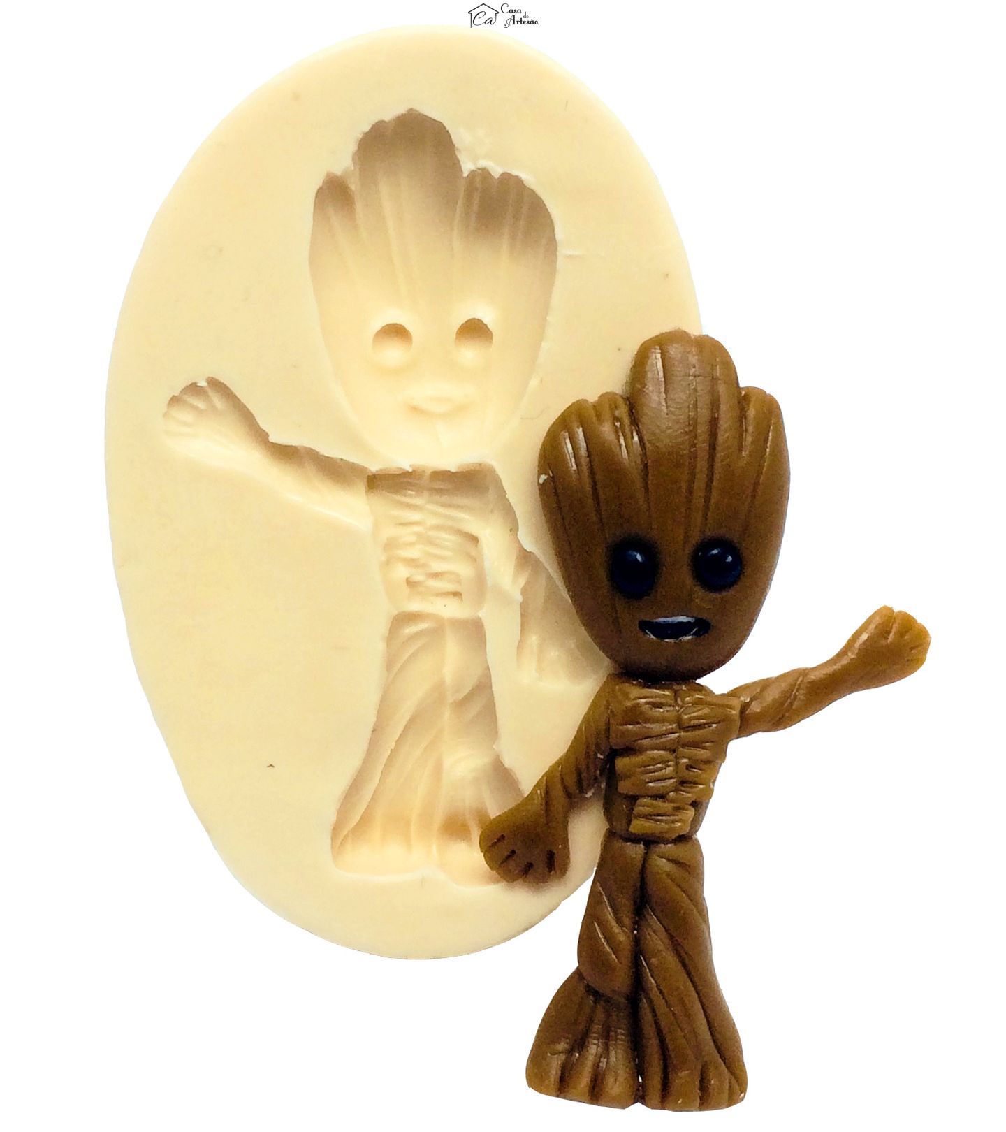 Molde de silicone - Guardioes da Galaxia - Baby Groot - P181