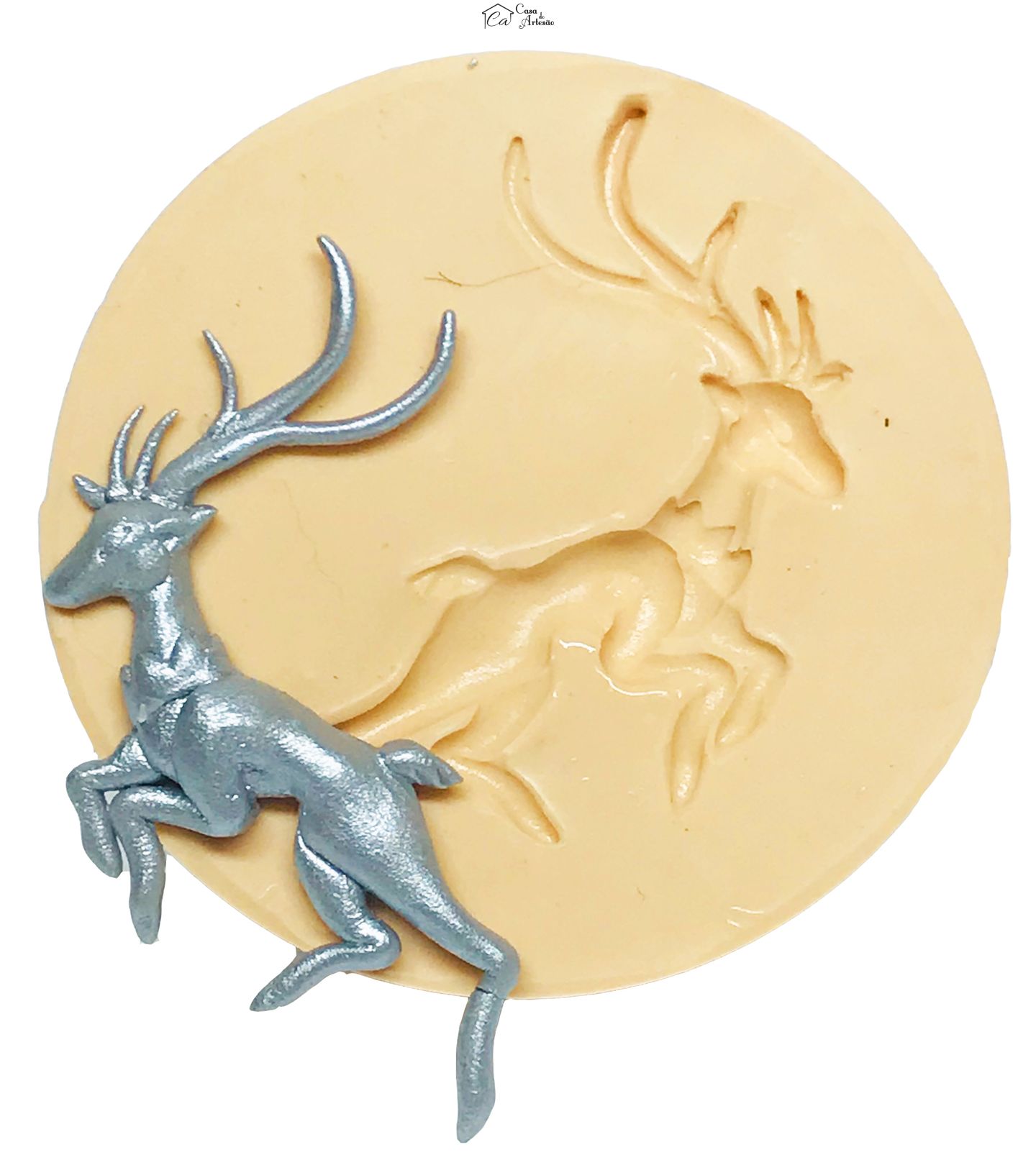 Molde de silicone - Game of Thrones - Brazão Baratheon - Medio - P568