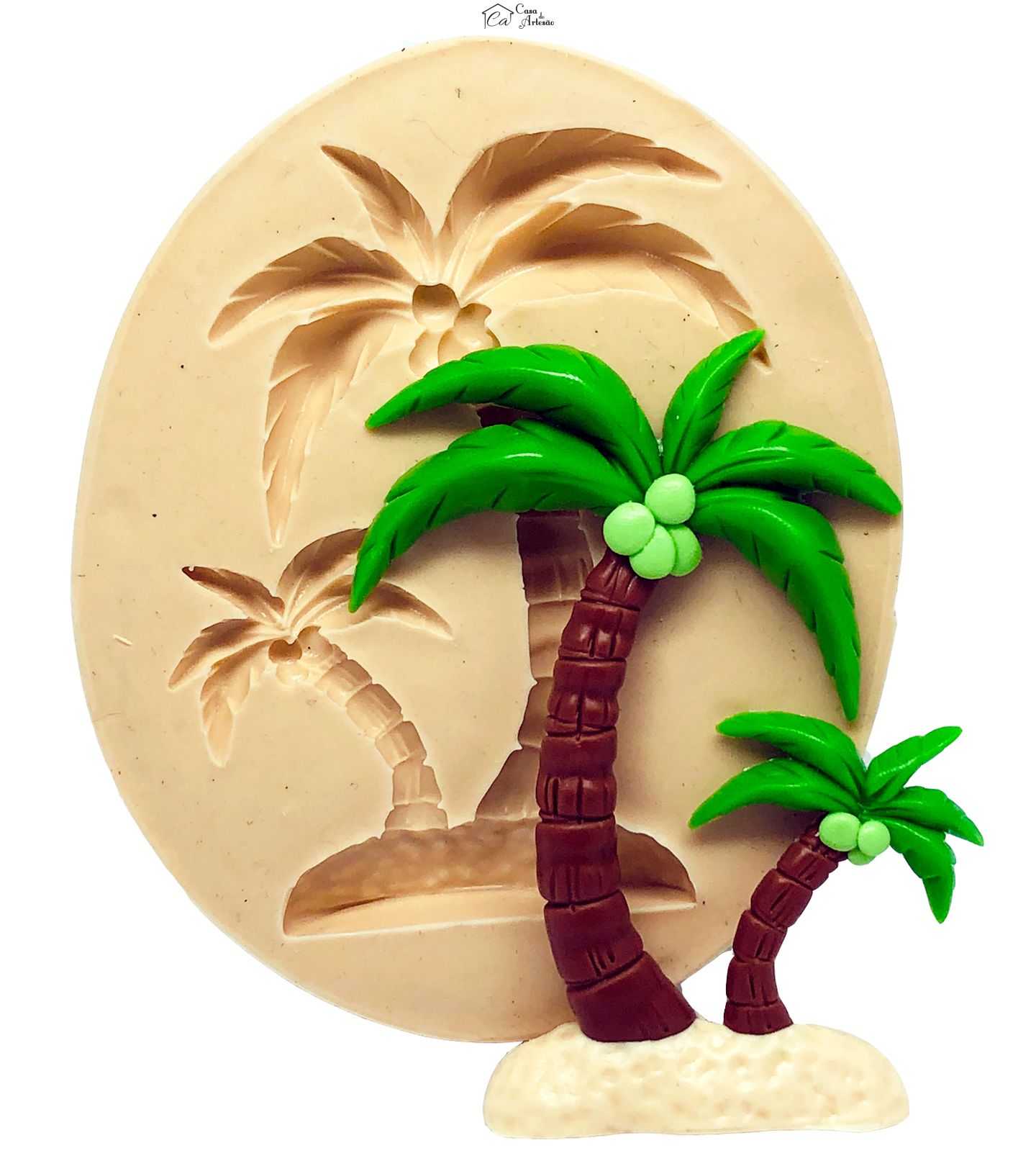 Molde de silicone - Coqueiro - Mod.03 - Grande - P759