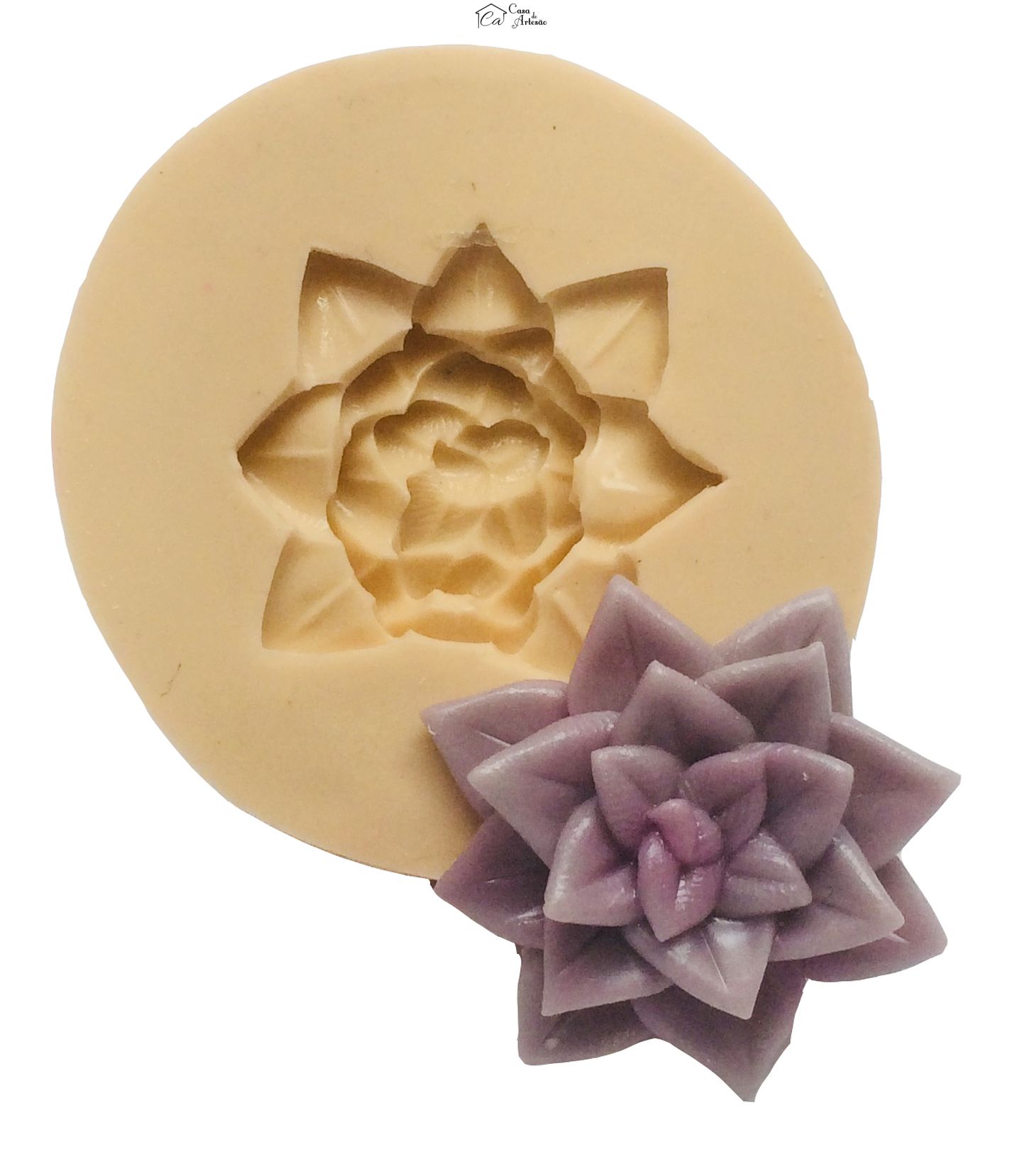 Molde de silicone - Suculenta - Mod.04 - Media - P390