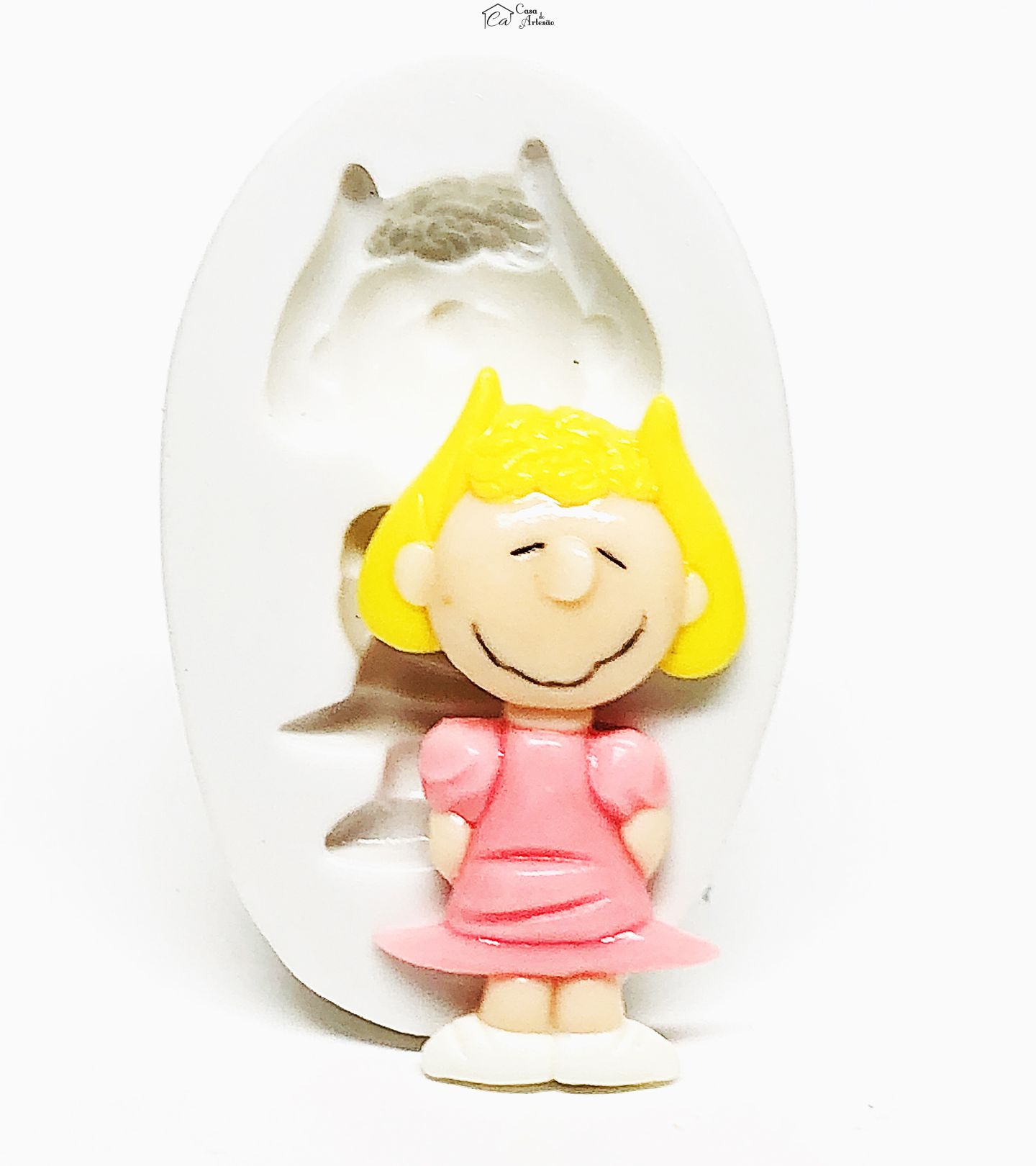 Molde de silicone - Turma do Snoopy - Sally - Grande - P1080