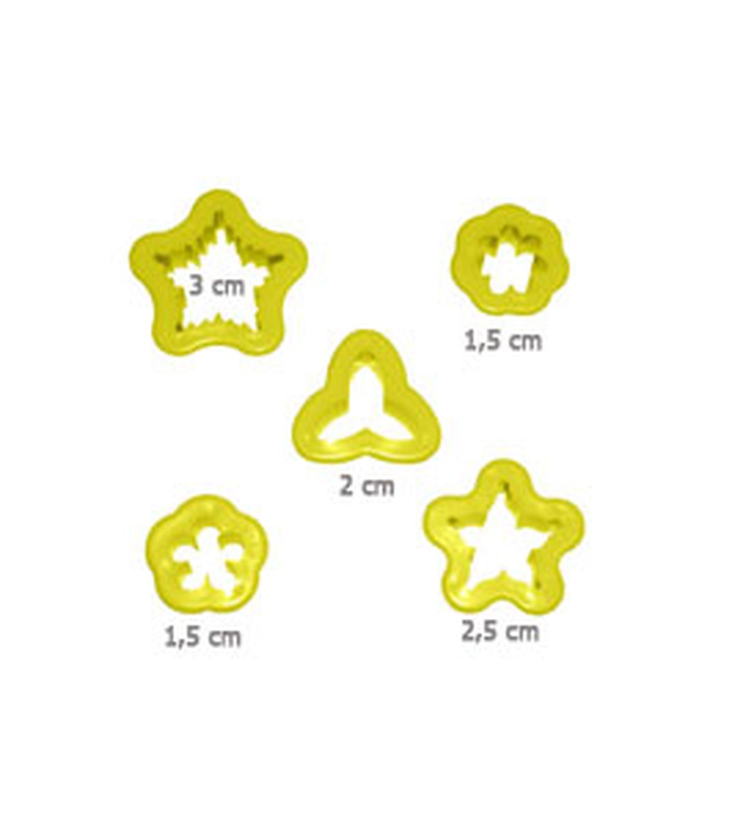 Cortador Blue Star - Flores - Cod.03 - 05 peças - Cod.8218