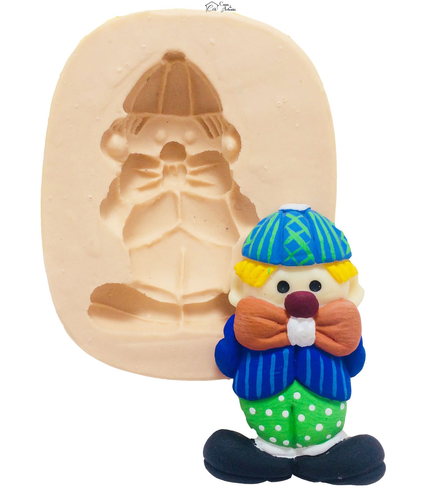 Molde de silicone - Palhaço em Pé