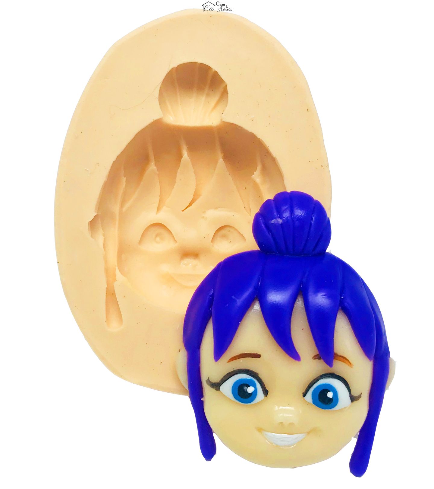 Molde de silicone - Blaze and the Monster Machines - Rosto Gabi - Grande - P468