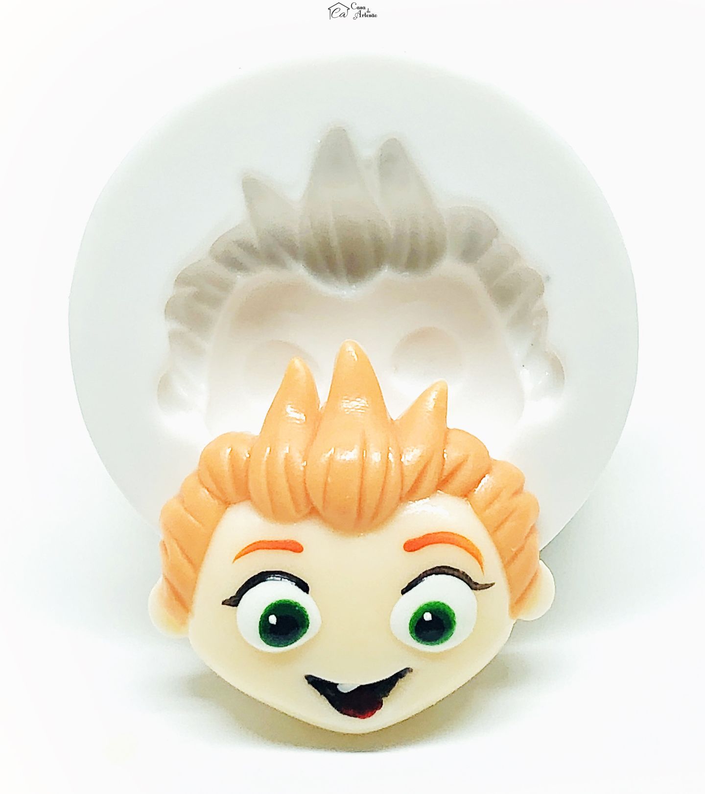 Molde de silicone - Mini Beat Power Rockers - Rosto Wat - Medio - P1033