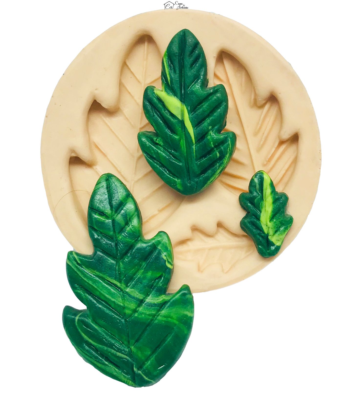 Molde de silicone - Folhas Margarida