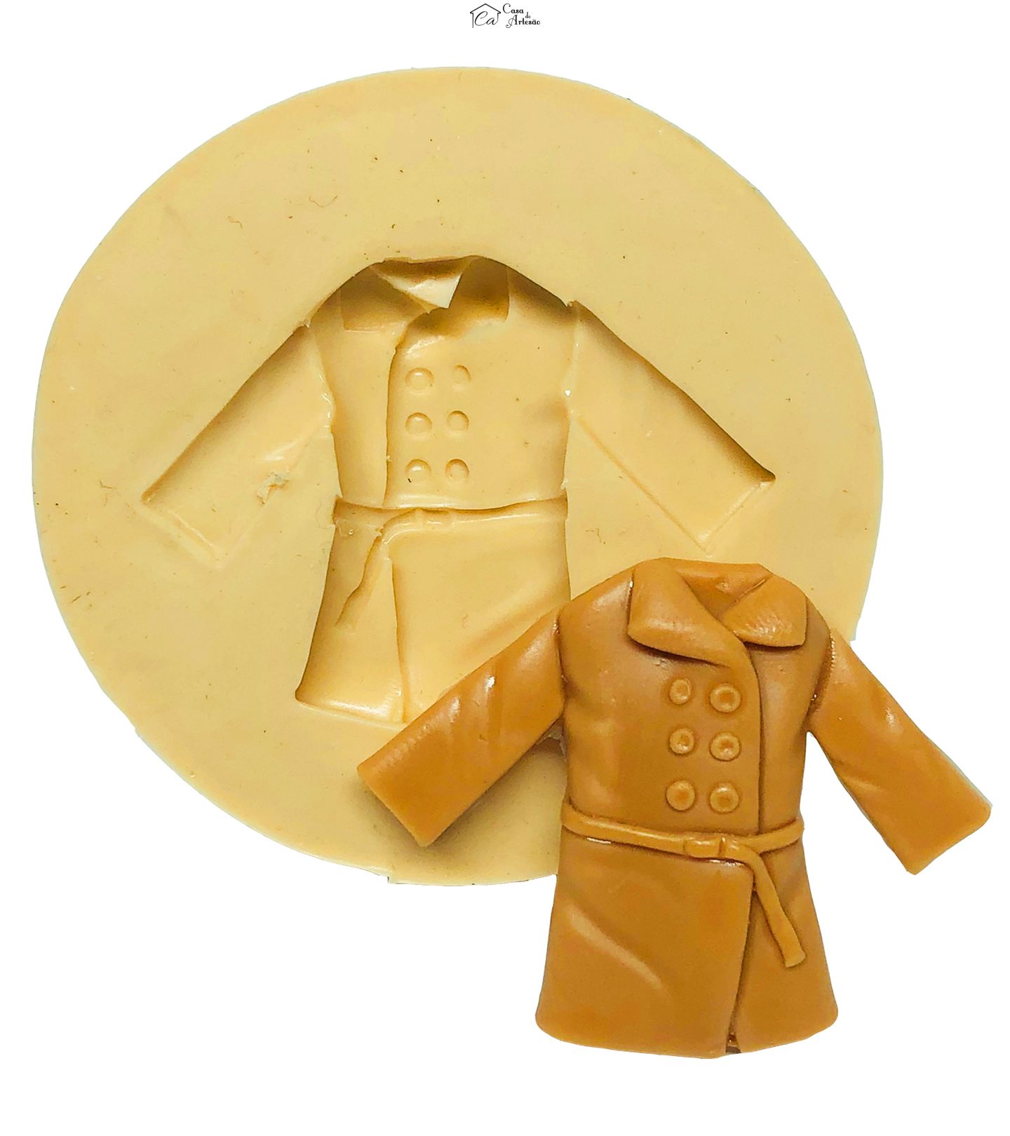 Molde de silicone - Detetive - Casaco - Pequeno - P657