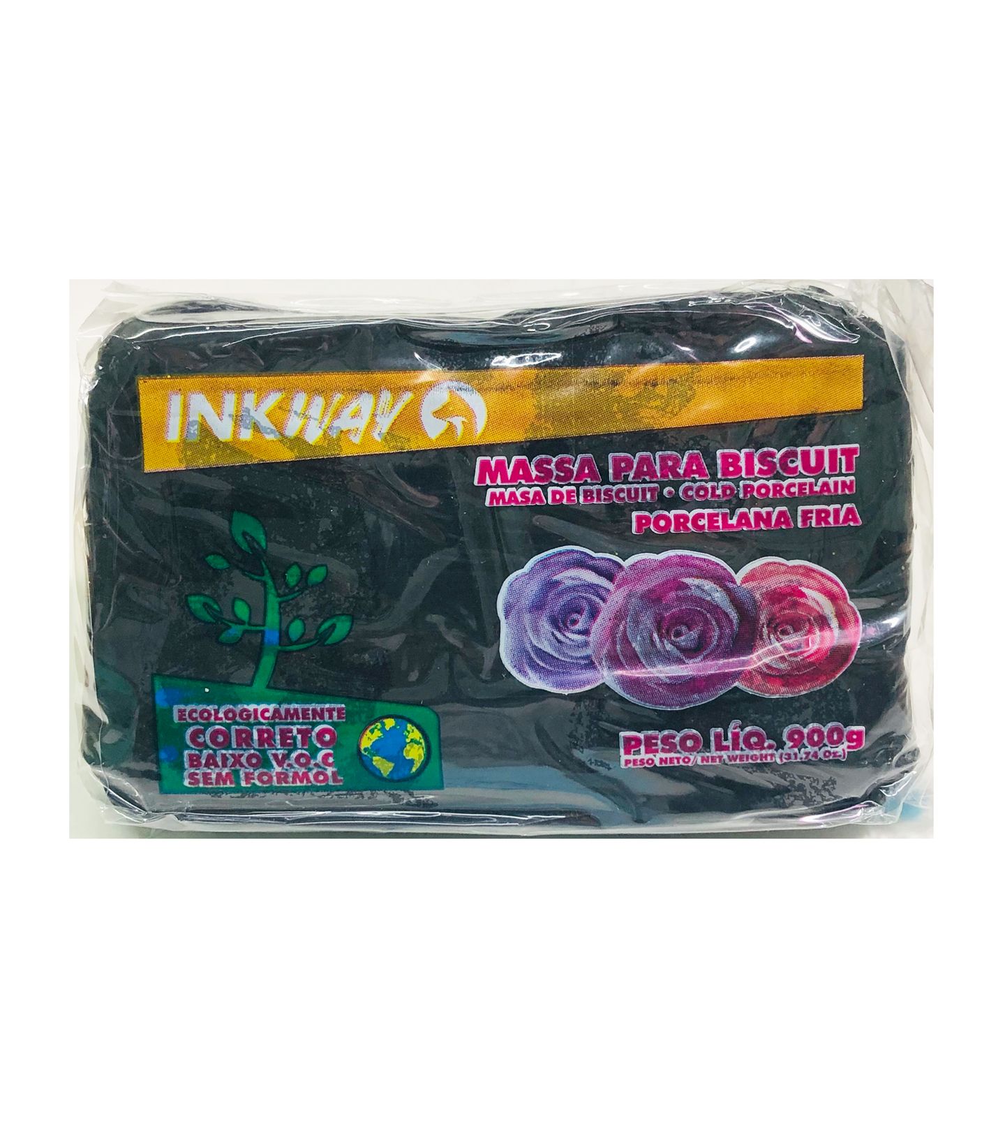 Massa p/ Biscuit - Inkway - Colorida - 900 g