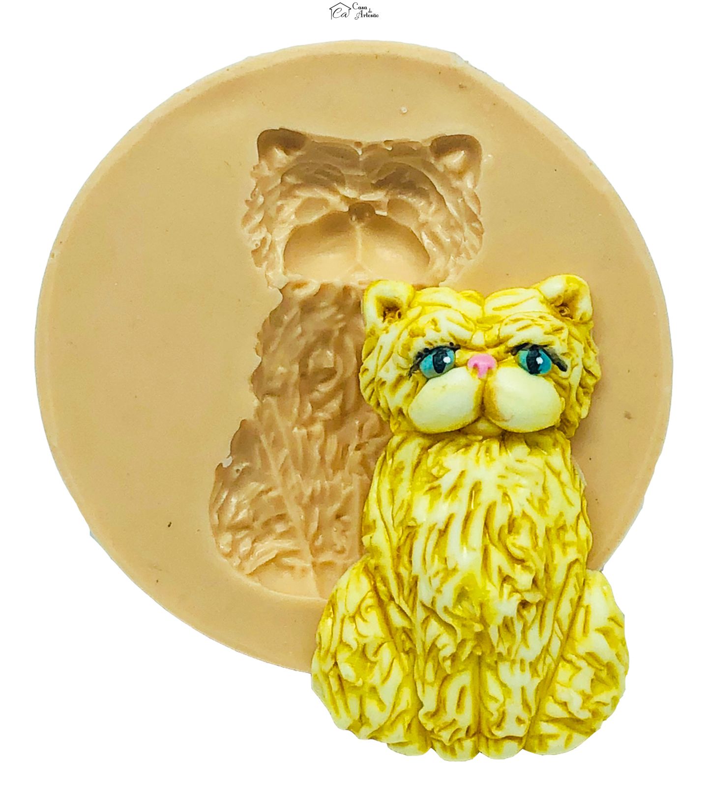 Molde de silicone - Gato - Persa - Medio - P844