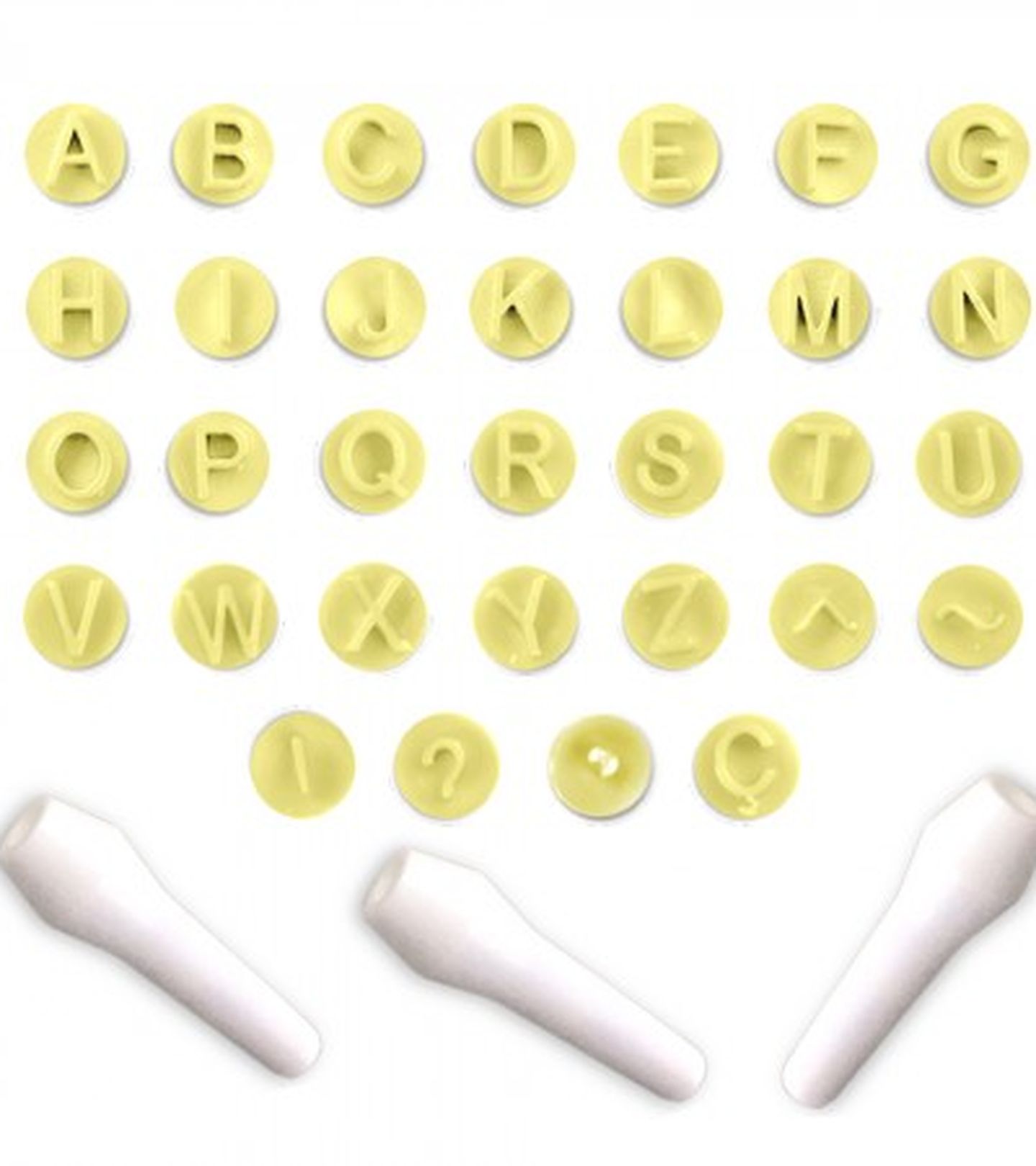 Carimbo Blue Star - Diâmetro 1,5 cm - Kit Letras - Cod.0914