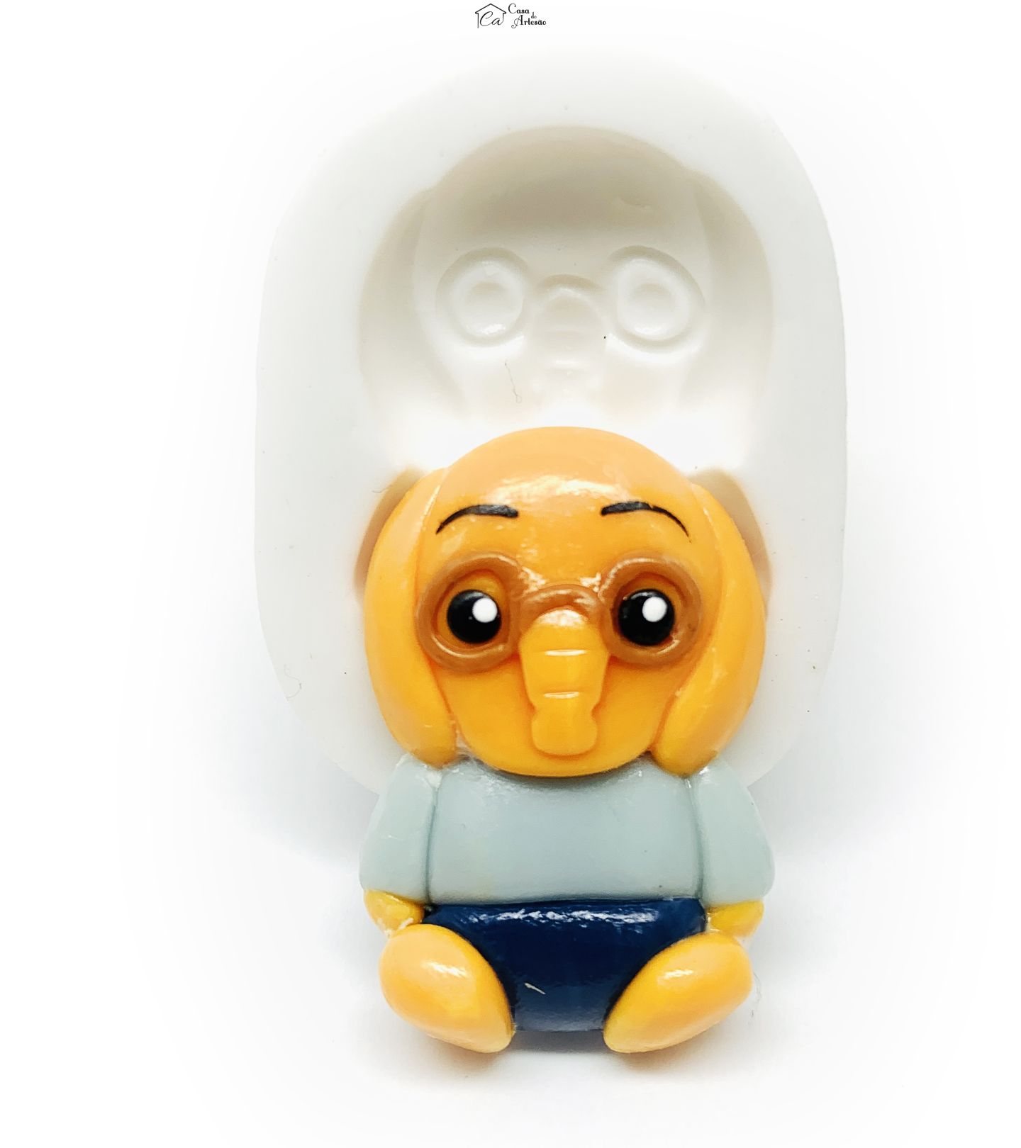 Molde de silicone - Palhaço Plim Plim - Nesho - Medio - P1221