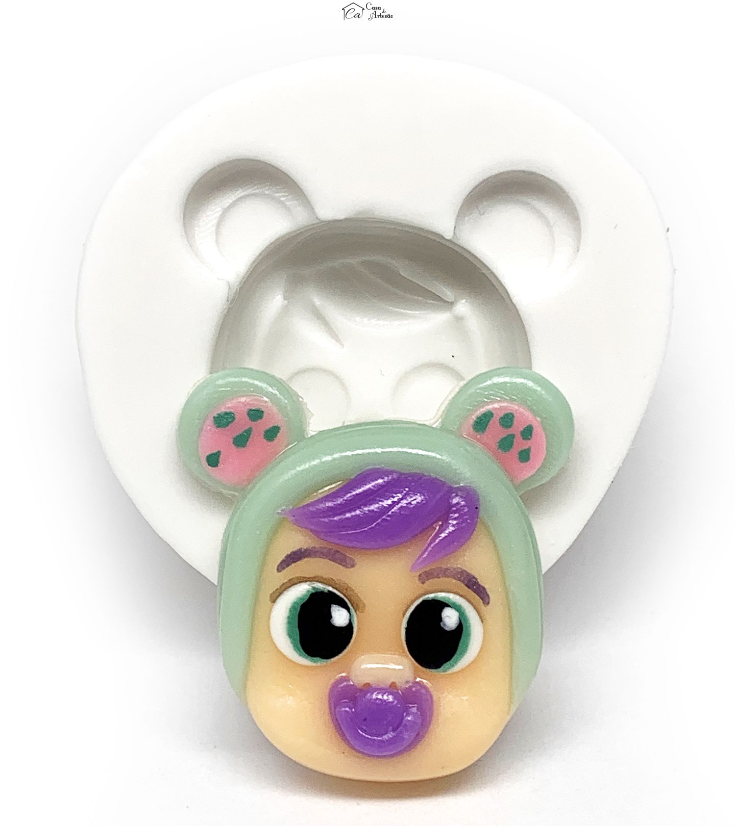 Molde de silicone - Cry Babies - Rosto Lala - Medio - P1186