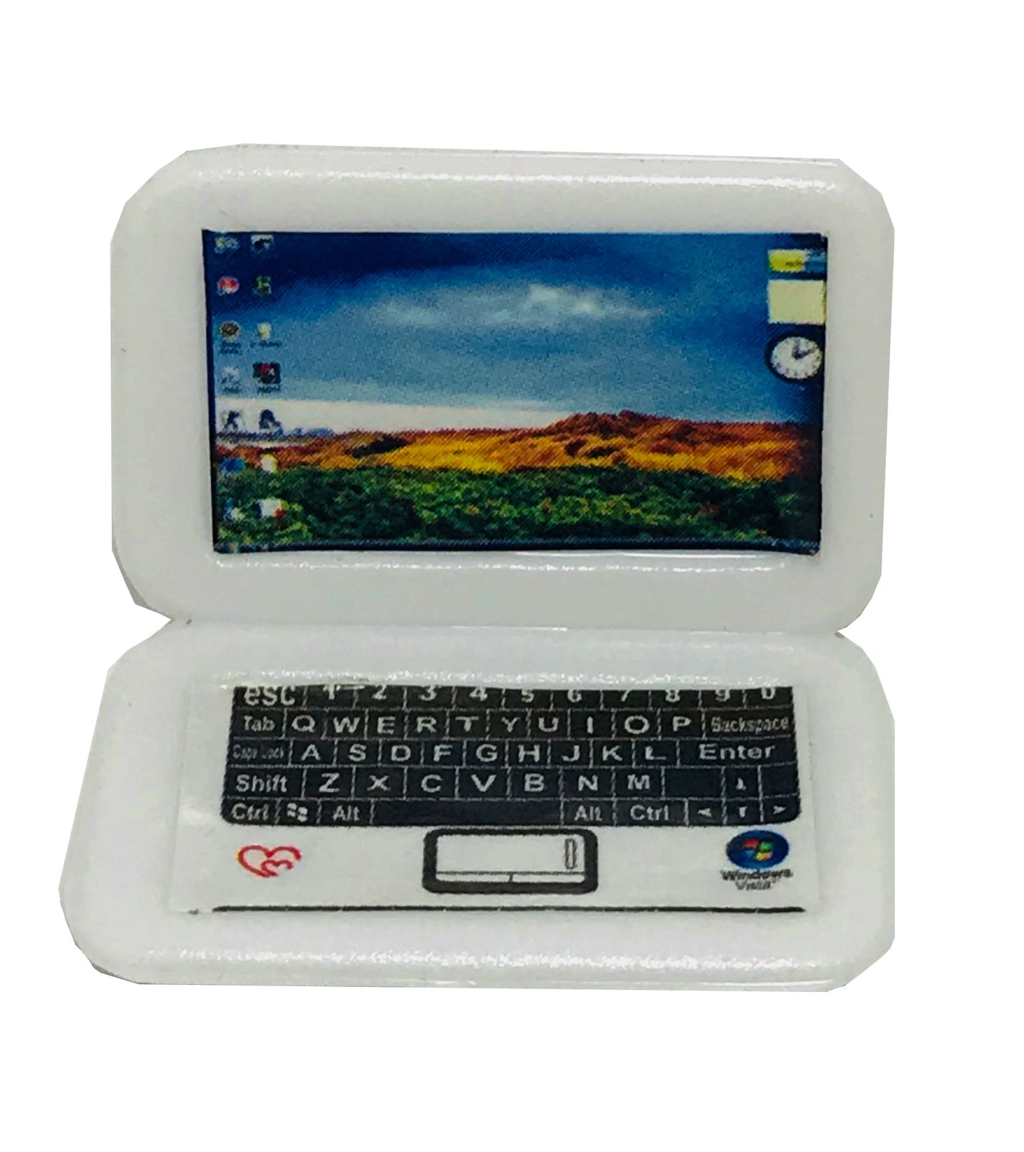 Miniaturas - Notebook Branco -Pq - Emb c/ 04