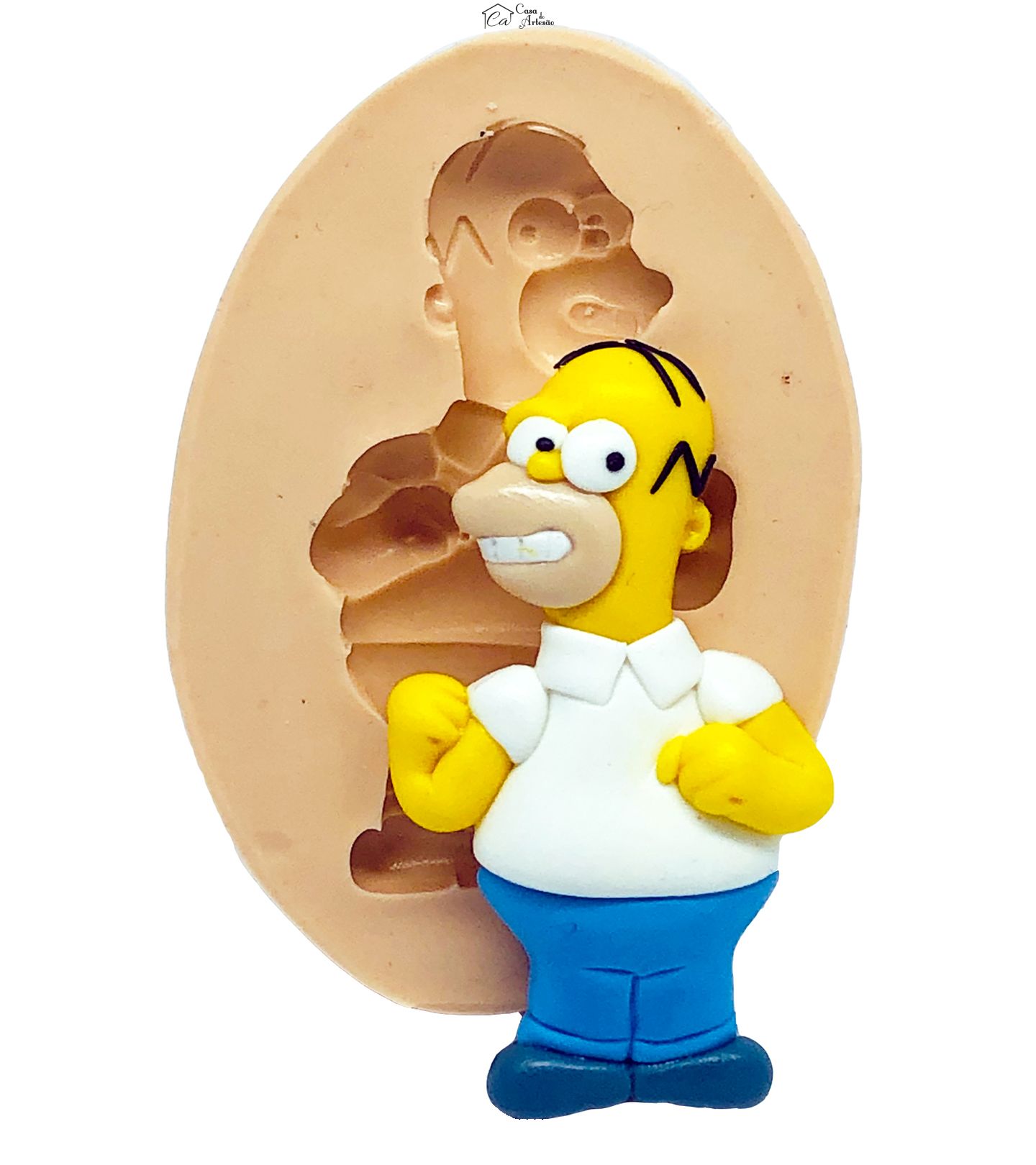Molde de silicone - Simpsons - Homer - Medio - P834