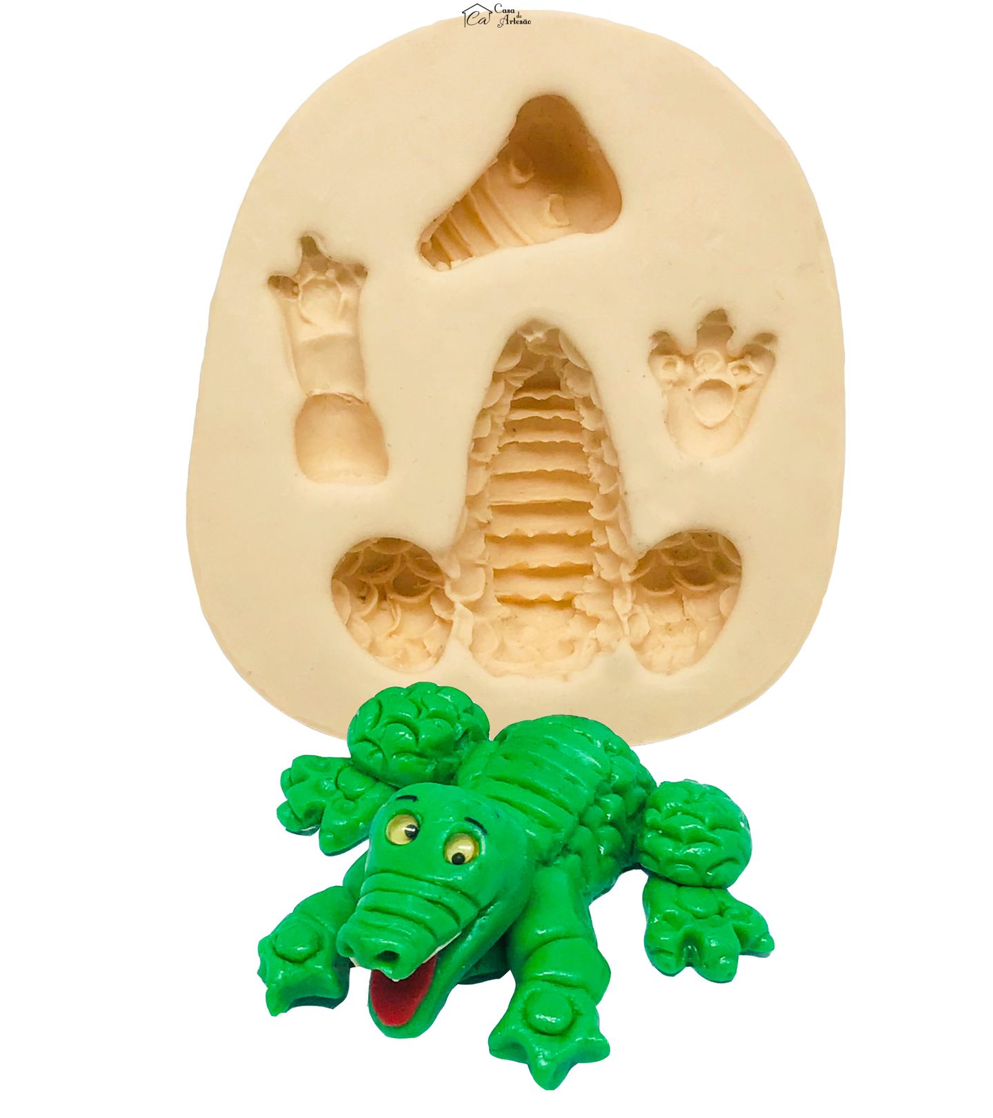 Molde de silicone - Jacaré Grande