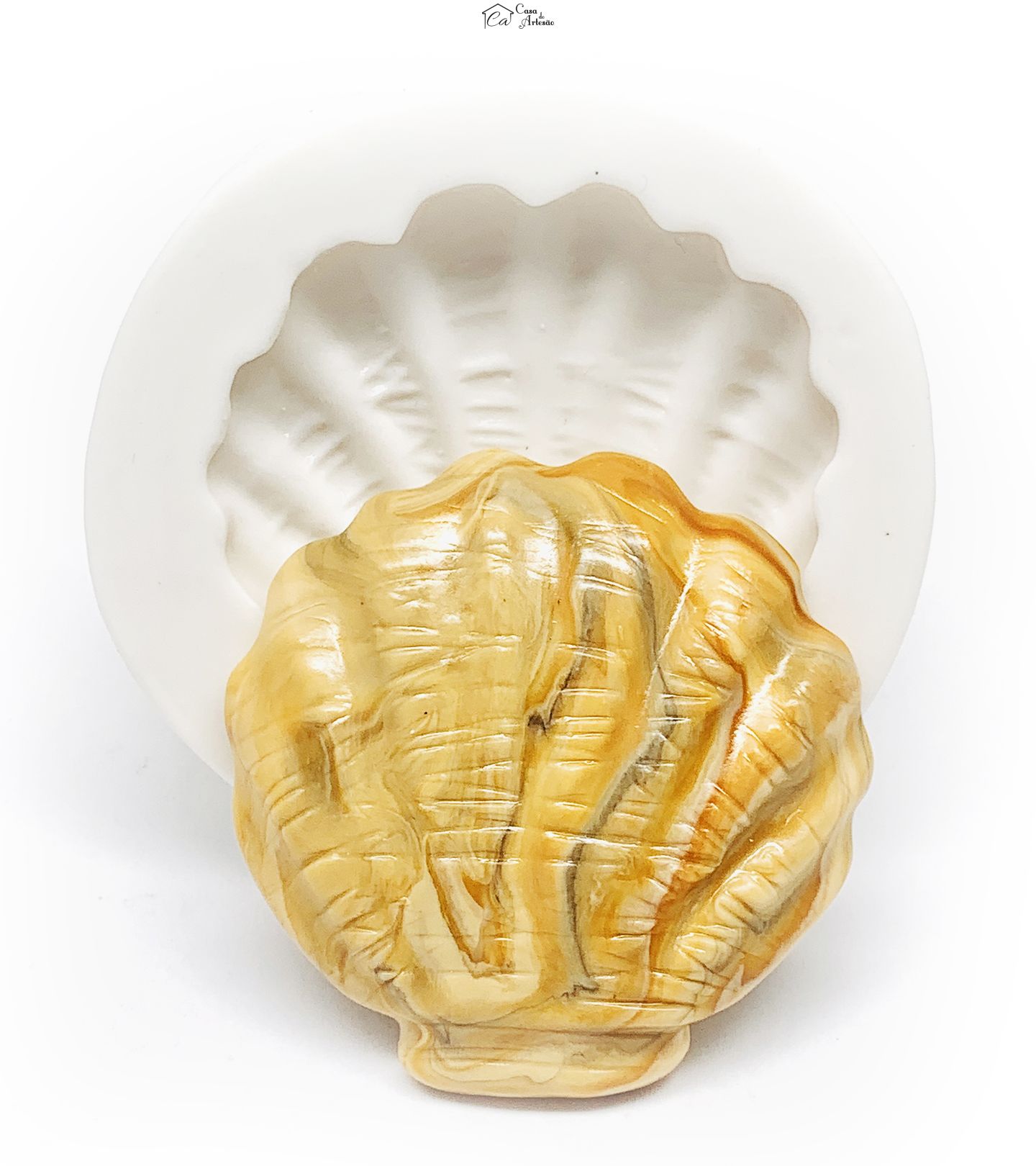 Molde de silicone - Concha  - Grande - P360