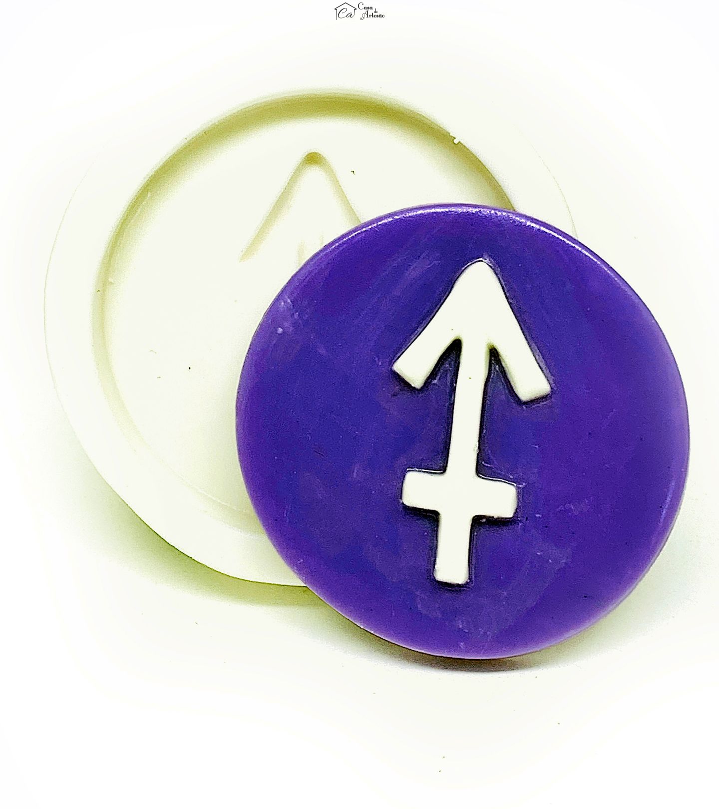 Molde de silicone - Horoscopo - Simbolo - Sagitario - Grande - P1132