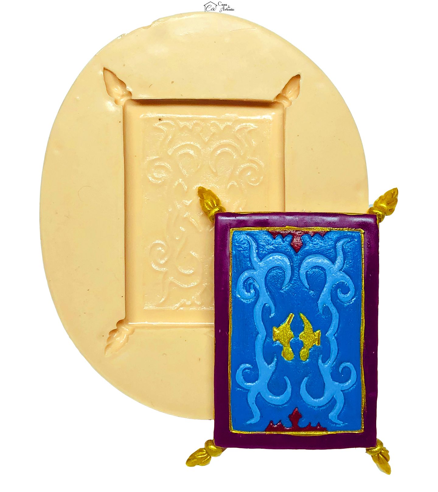 Molde de silicone - Aladim - Tapete - Grande - P662