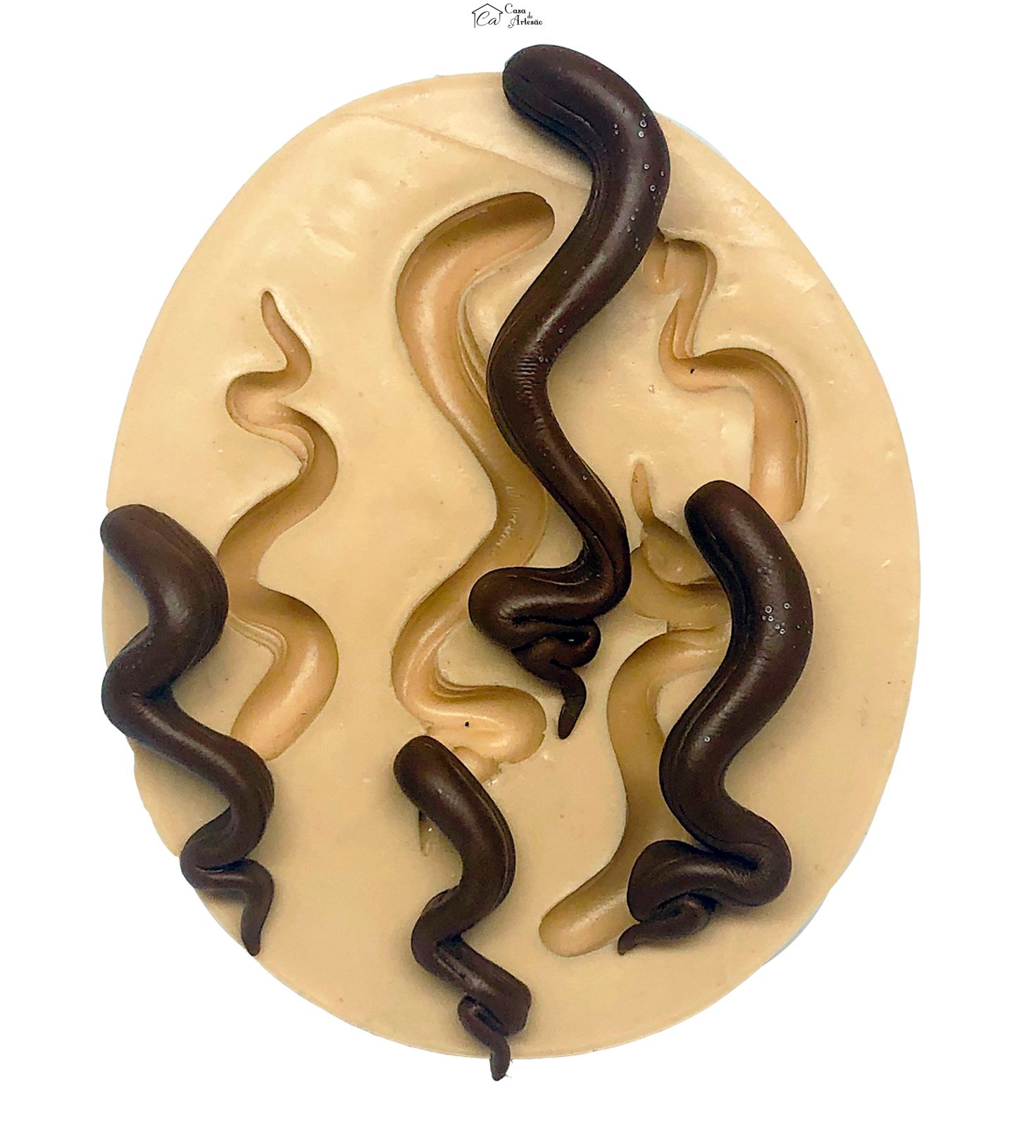 Molde de silicone - Cabelos Cacheados - Mod.03 - P871