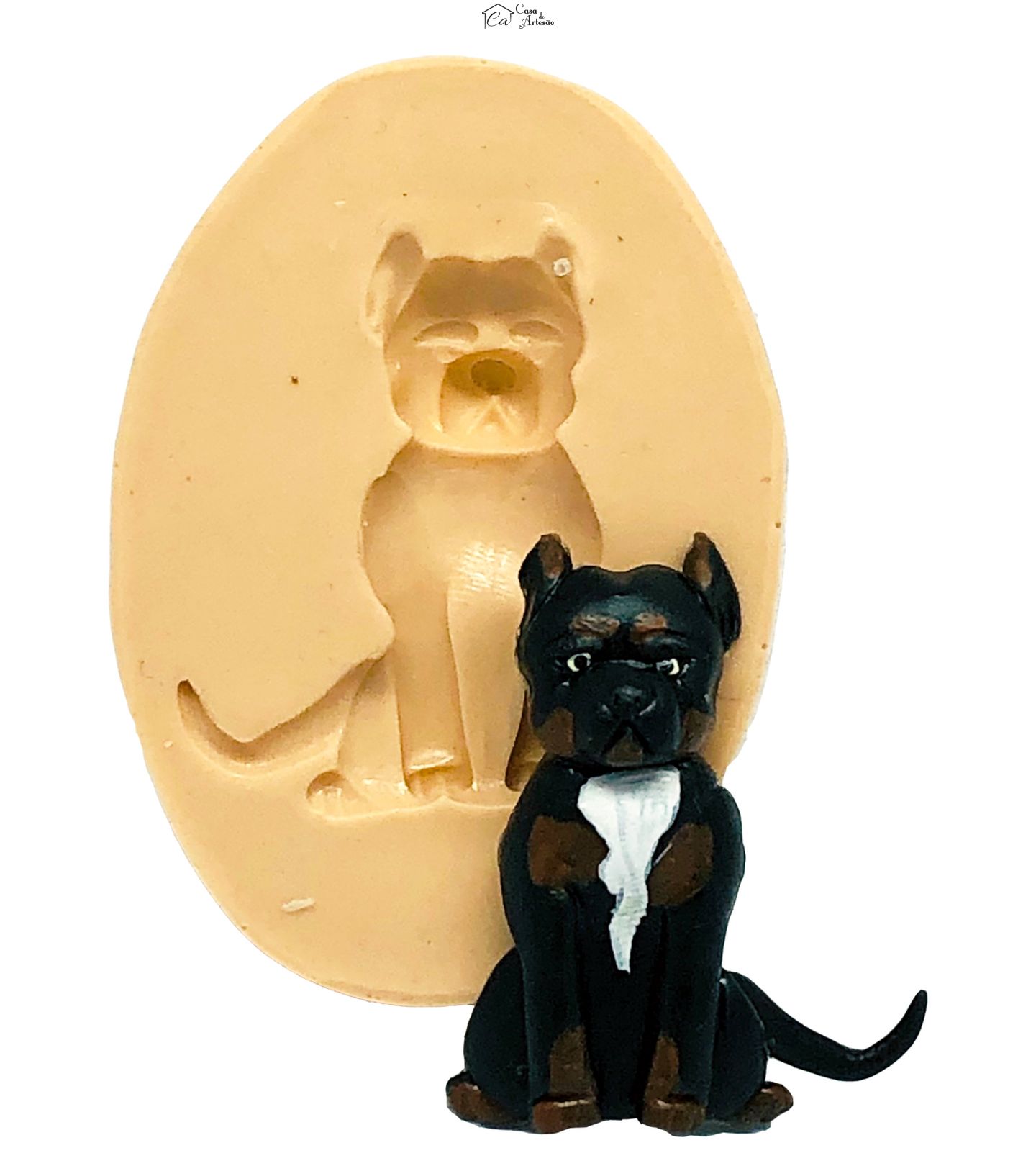 Molde de silicone - Cachorro - Pitbull - Medio - P831