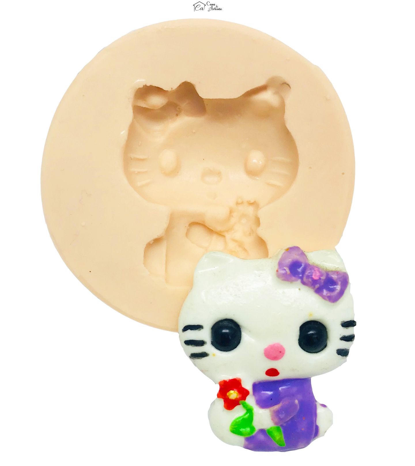 Molde de silicone - Hello Kitty