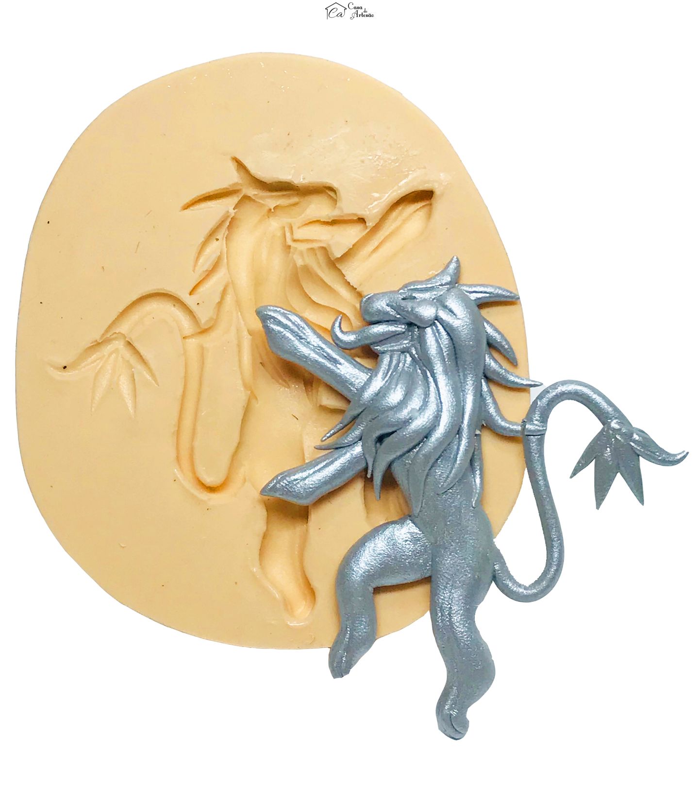 Molde de silicone - Game of Thrones - Brazão Lannister - Grande - P543